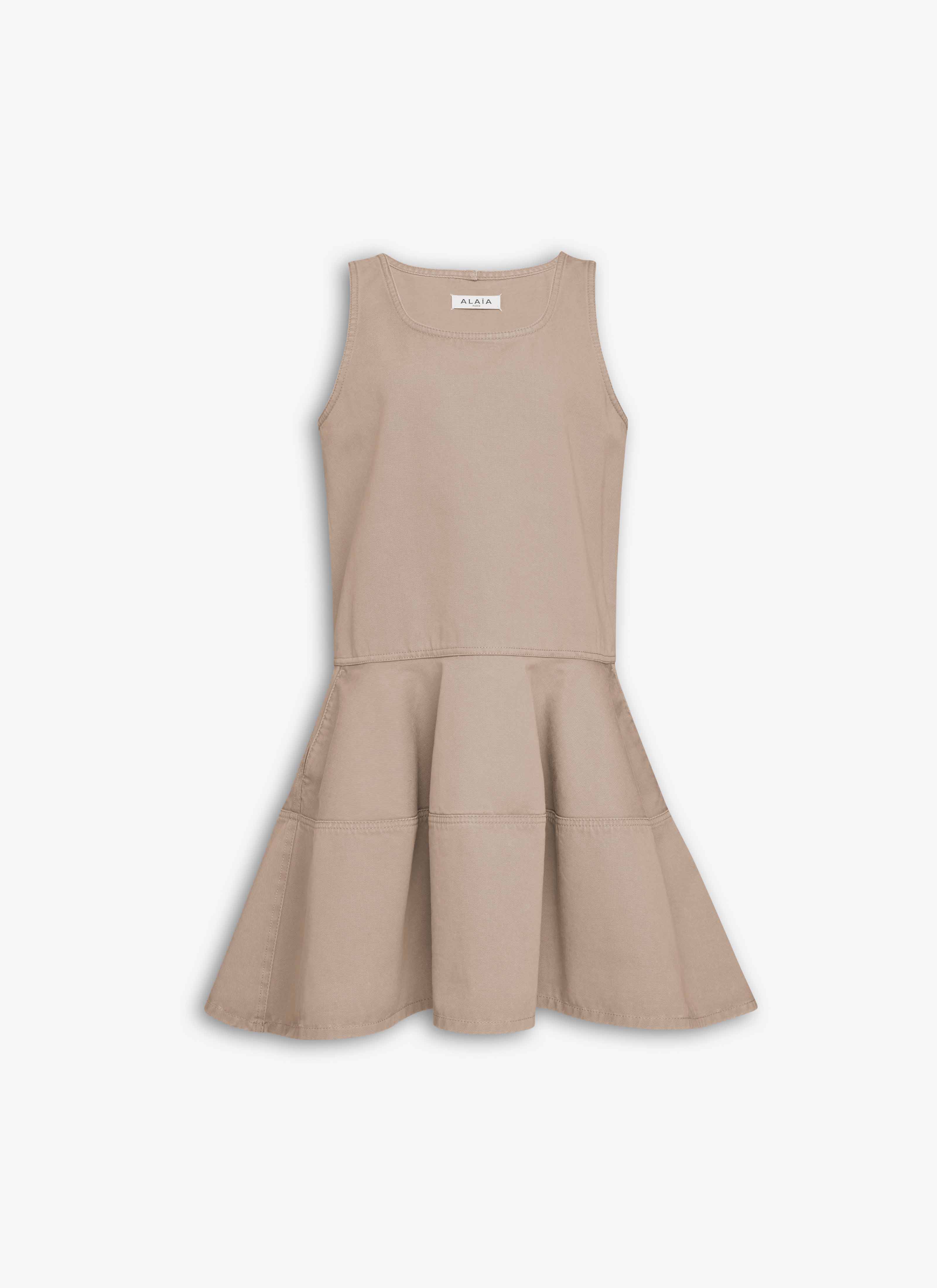 ALAÏA BEIGE ROBE CHINO