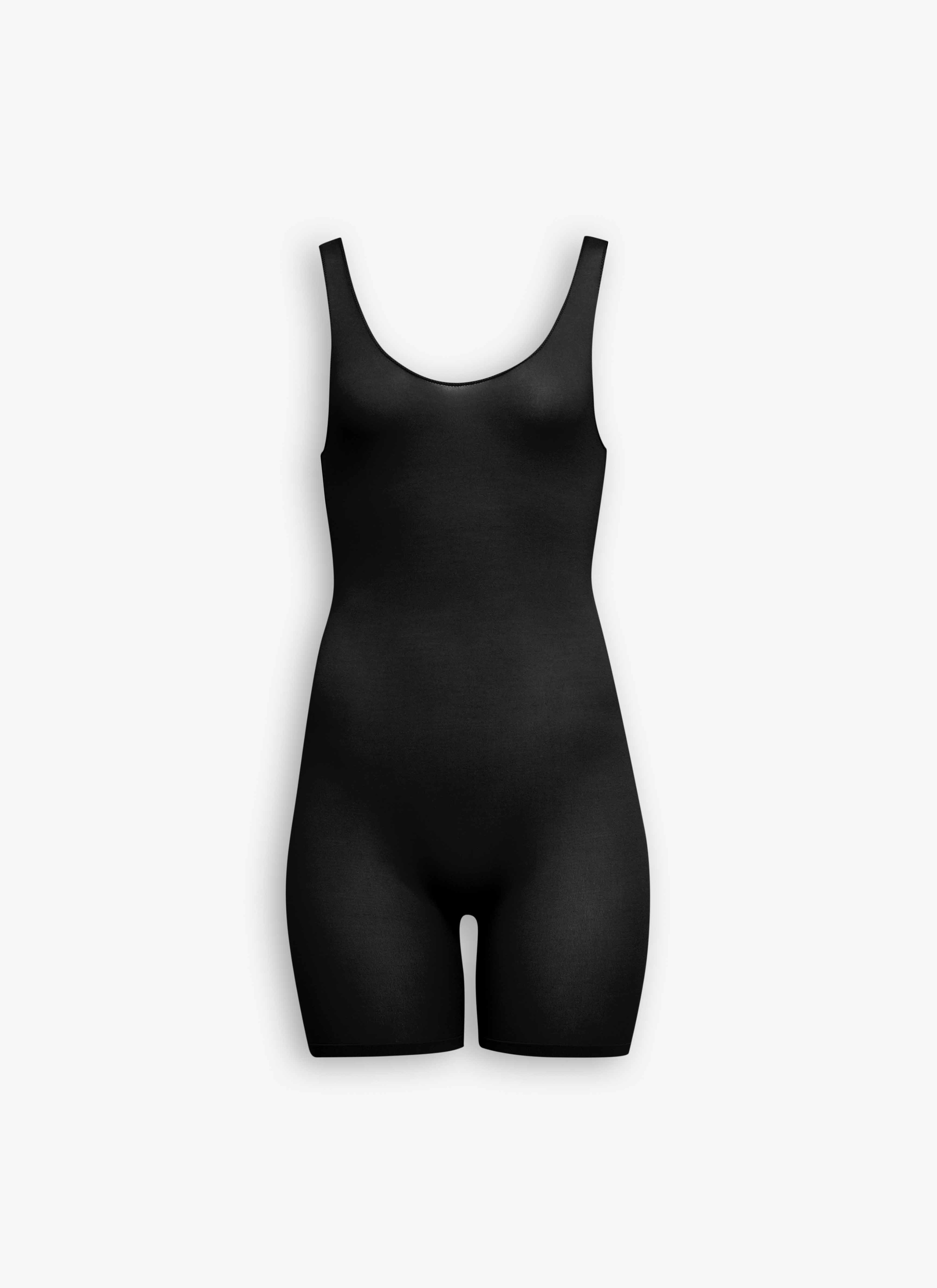 ALAÏA BLACK SECOND-SKIN KNIT BODYSUIT