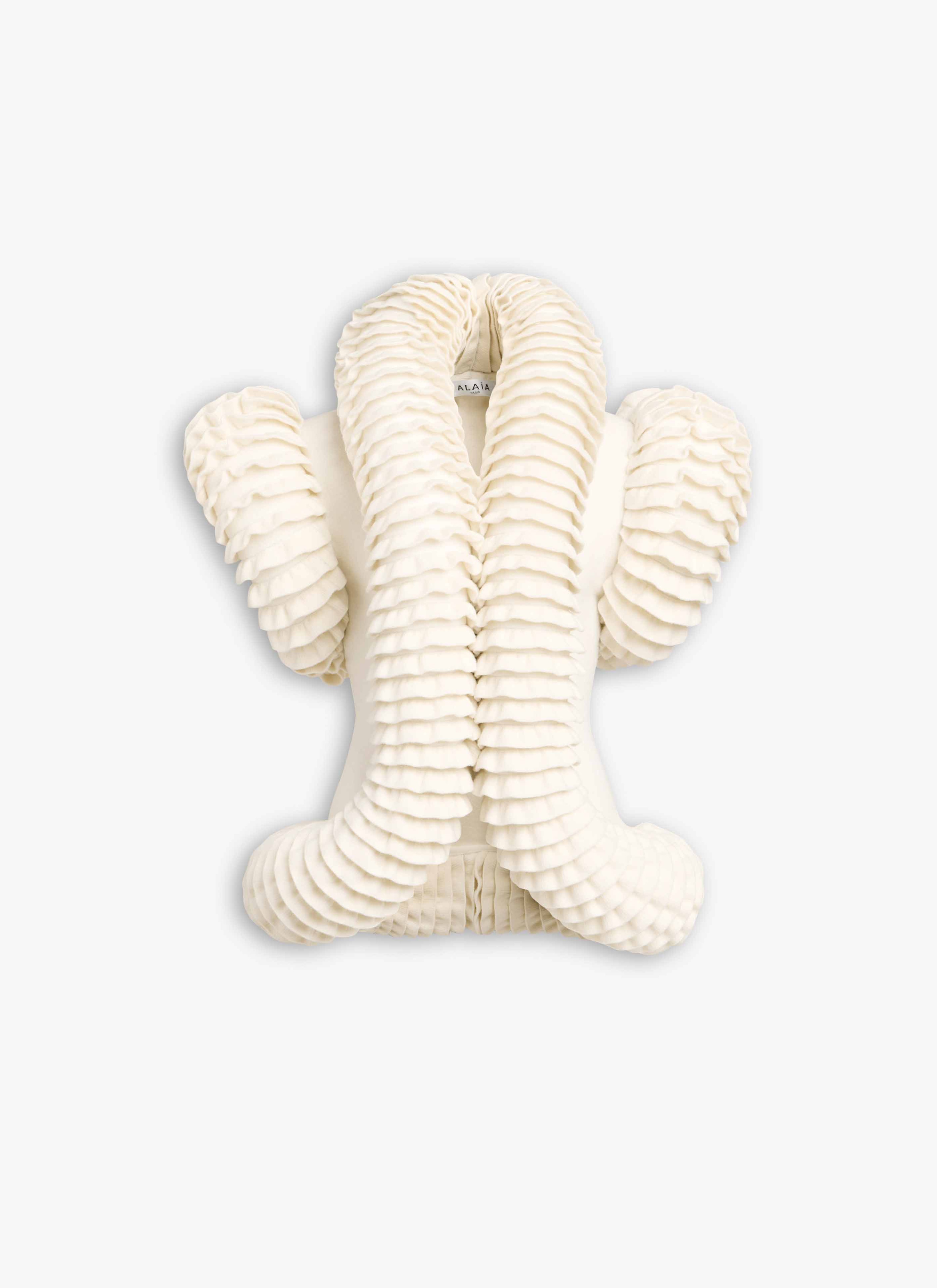 ALAÏA  FELT KNIT CIRCULAR PADDED JACKET