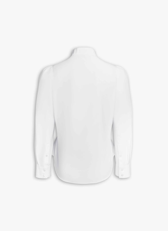 COTTON POPLIN PUFF SHIRT ALAÏA WHITE COTTON POPLIN PUFF SHIRT