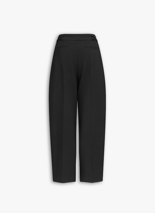 PANTALONI SARTORIALI IN GABARDINE DI LANA ALAÏA NERO PANTALONI SARTORIALI IN GABARDINE DI LANA