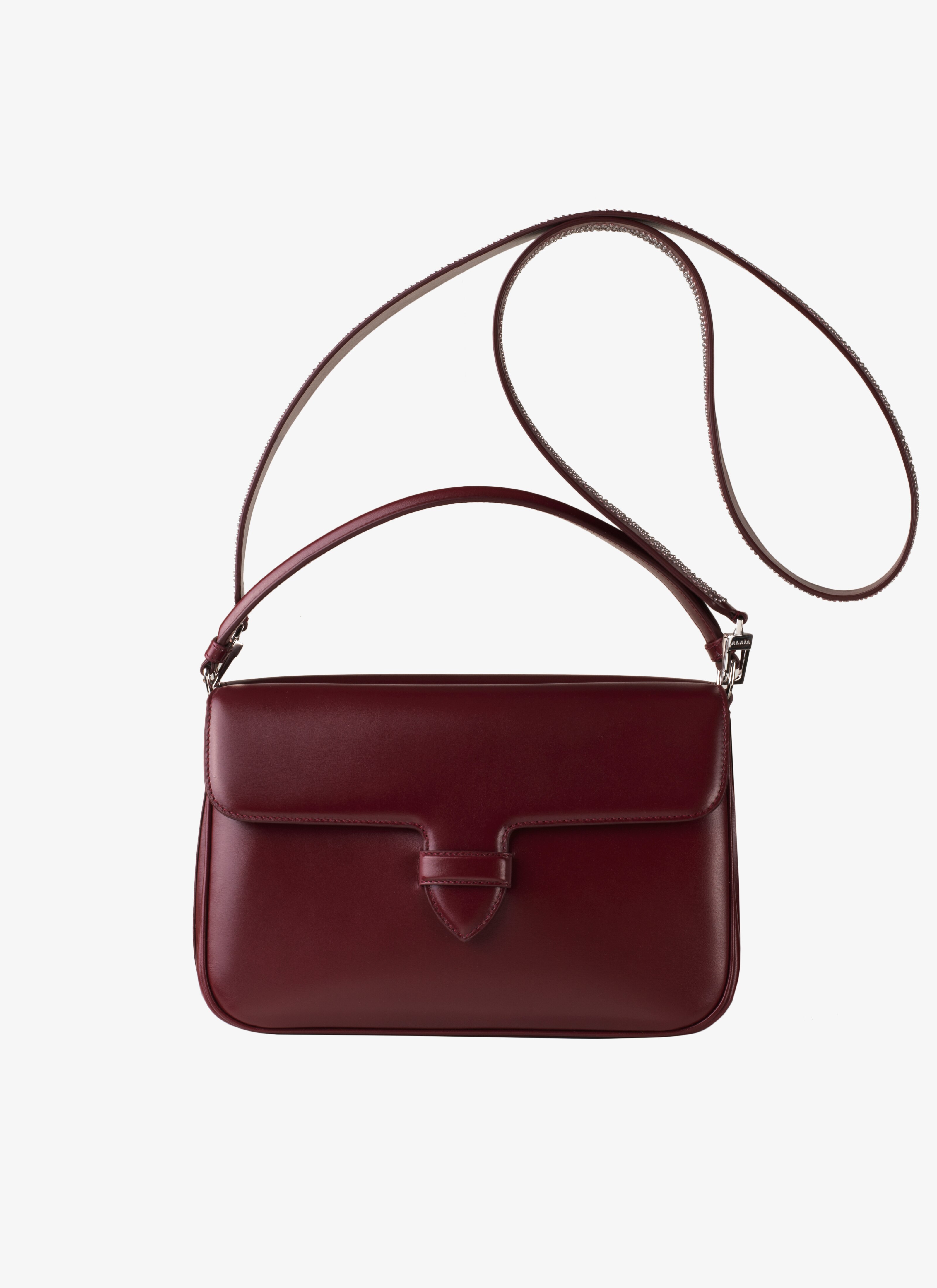 ALAÏA PURPLE  CLOSED BAG IM C.LUX CLOU ARABESQ. STRAP POURPRE