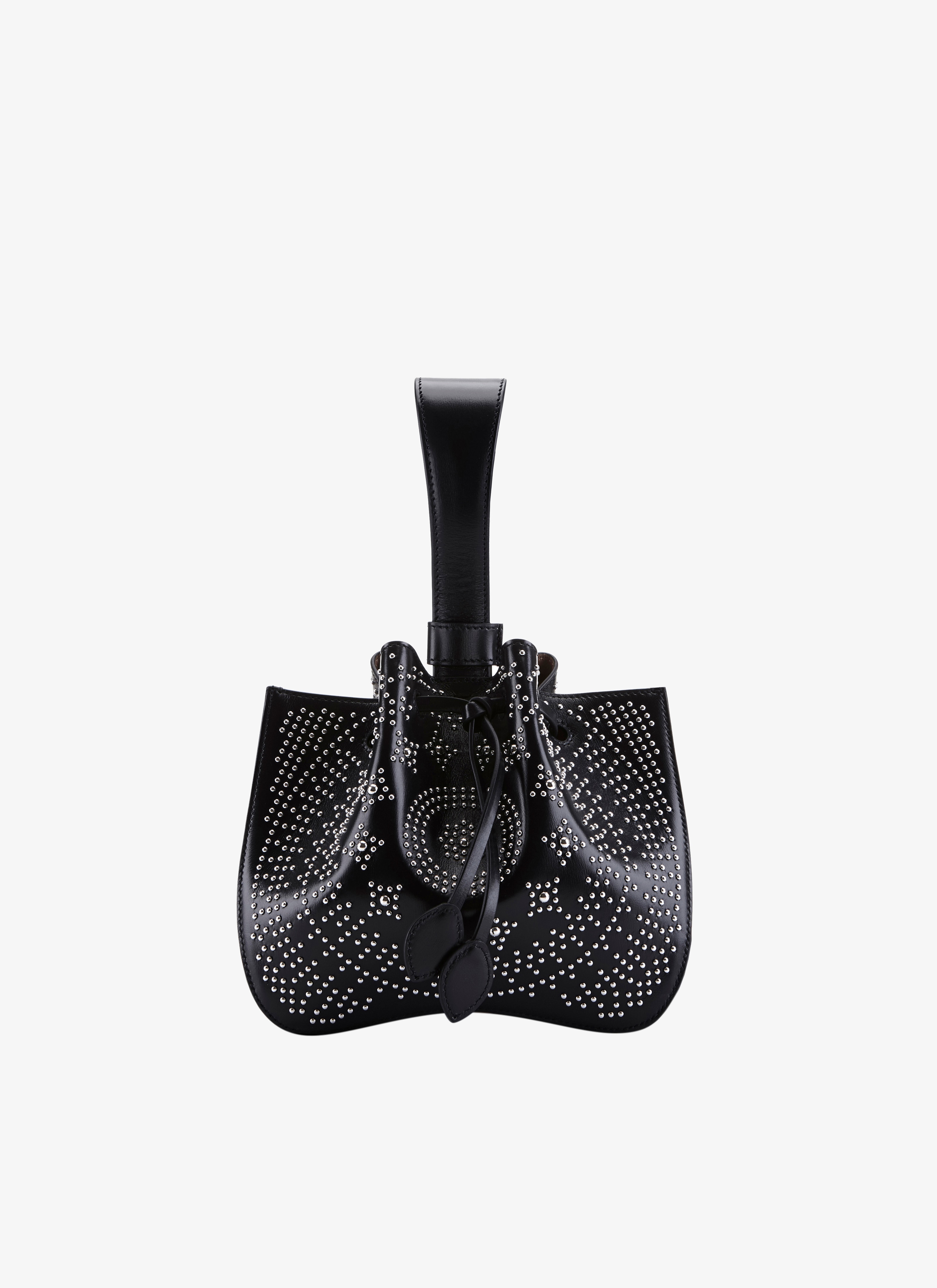 ALAÏA NIGHT BLUE ROSE-MARIE 19 BRACELET BAG