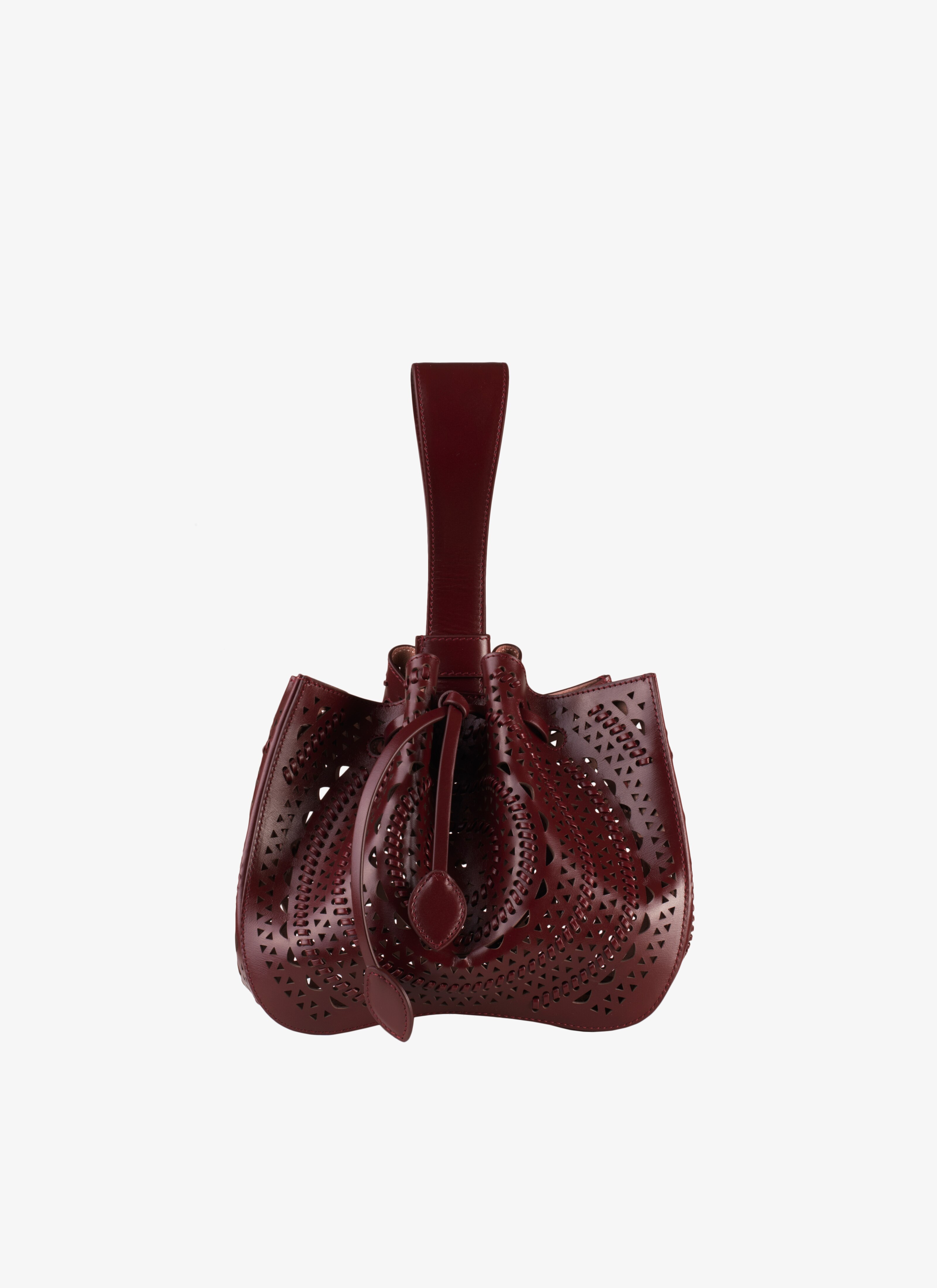 ALAÏA PURPLE ROSE-MARIE 19 BRACELET BAG