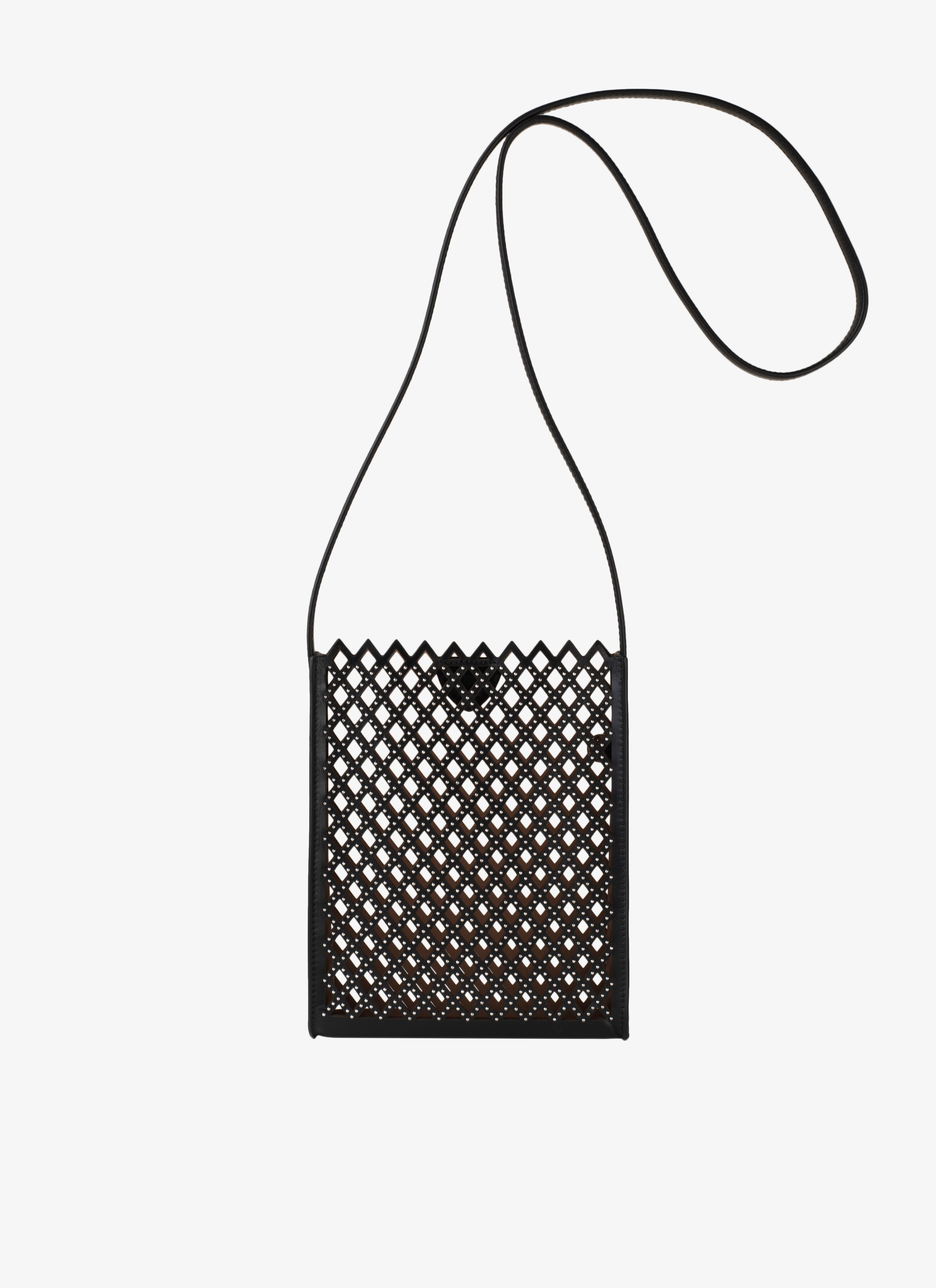 ALAÏA BLACK HAFIDA 17 CROSSBODY BAG