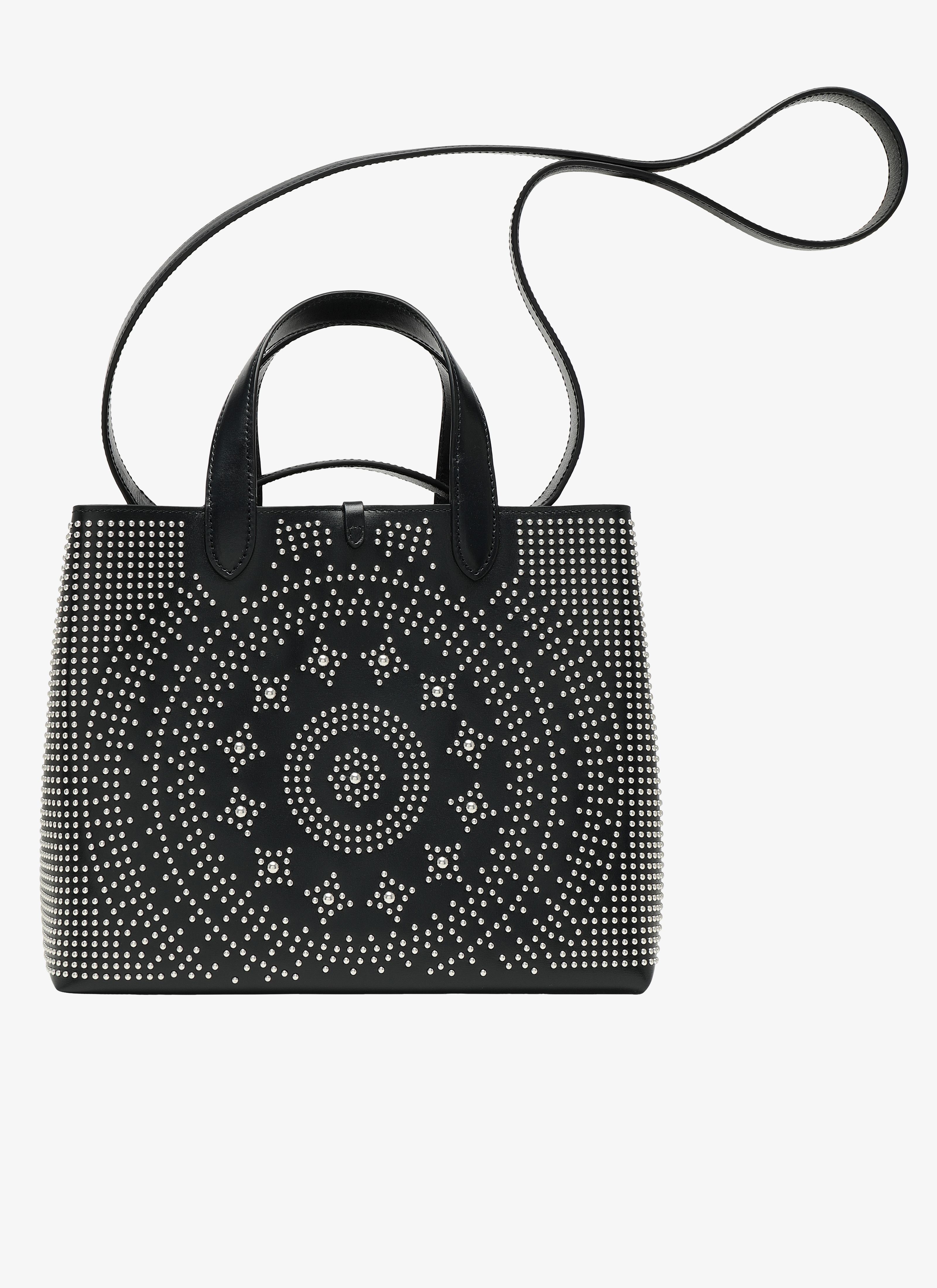 ALAÏA NIGHT BLUE FRIDA 24 TOTE BAG