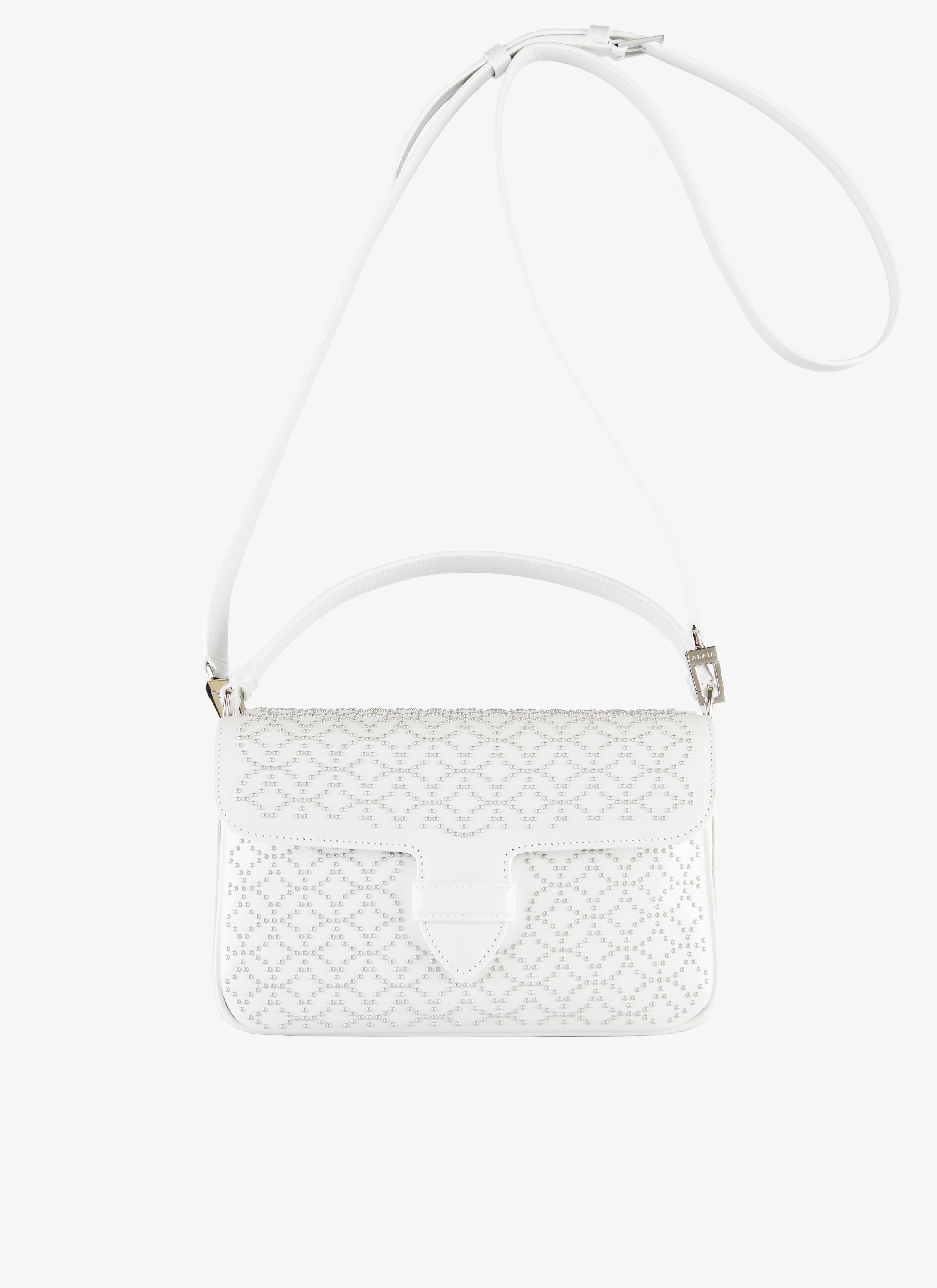 ALAÏA WHITE BETTINA 25 HANDBAG