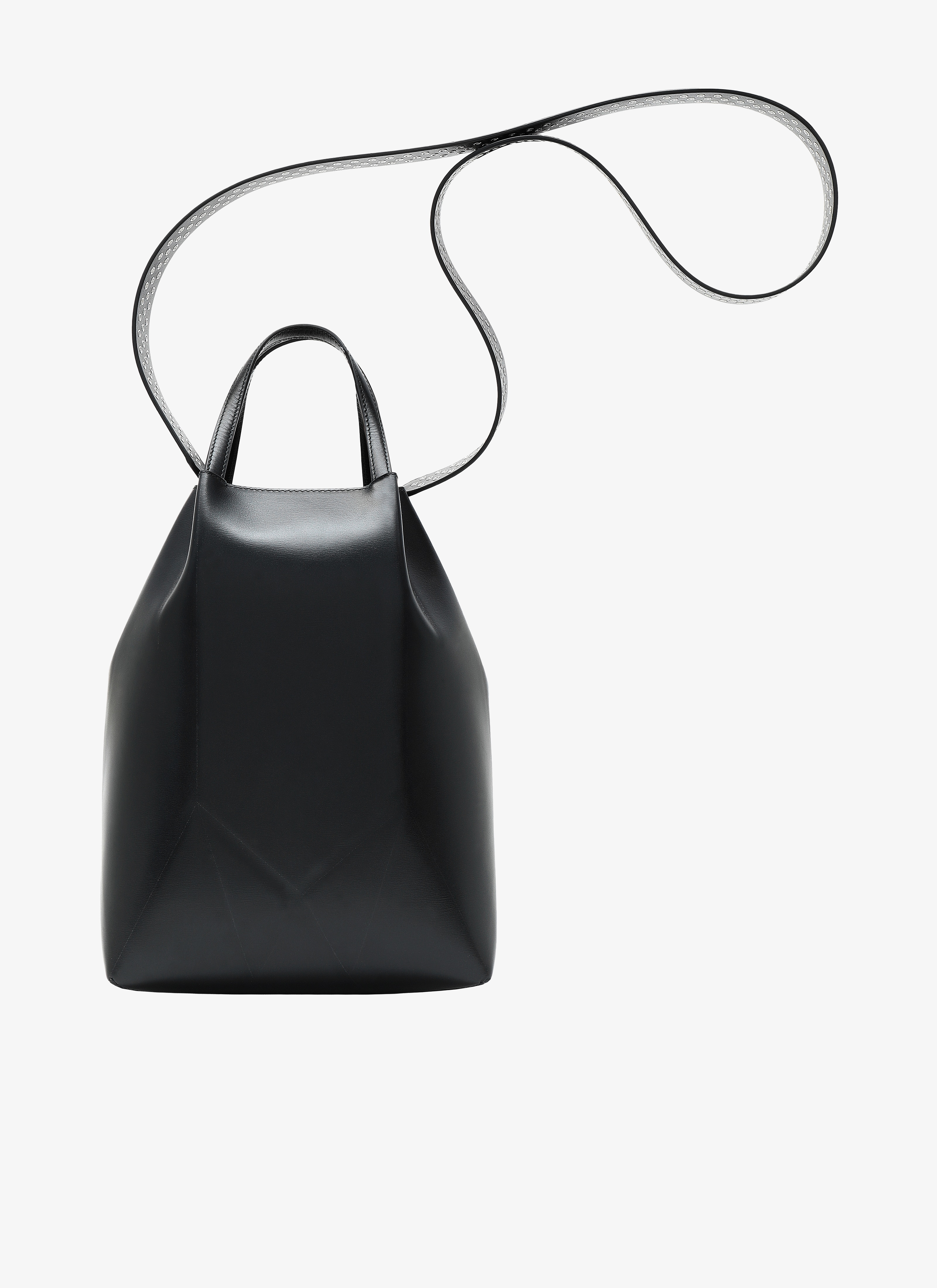 ALAÏA BLACK MARGUERITE 17 TOTE BAG