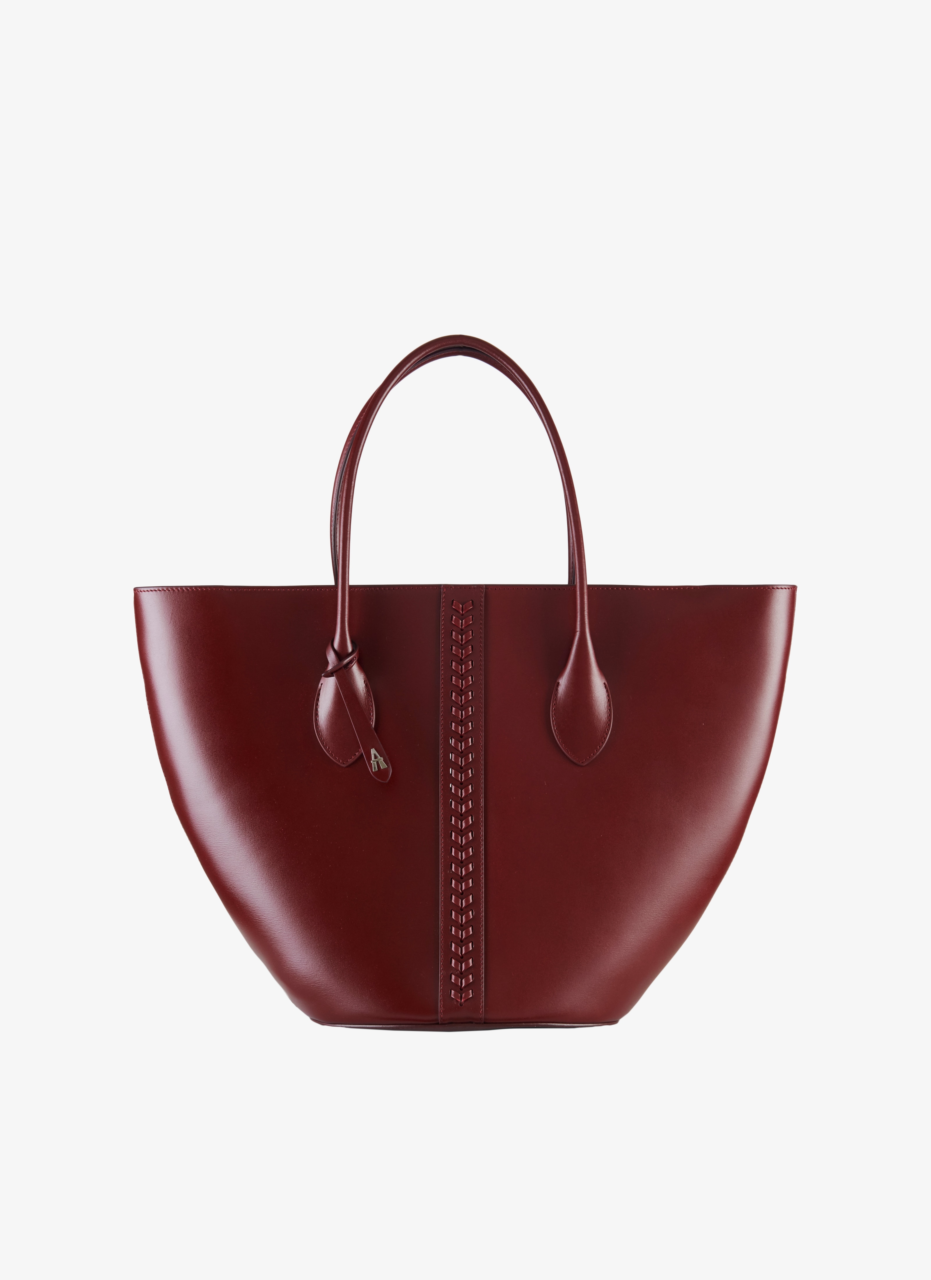 ALAÏA GARNET RED  BAG WITHOUT SLEEVES CUIR LUX+TRESSE GRENAT