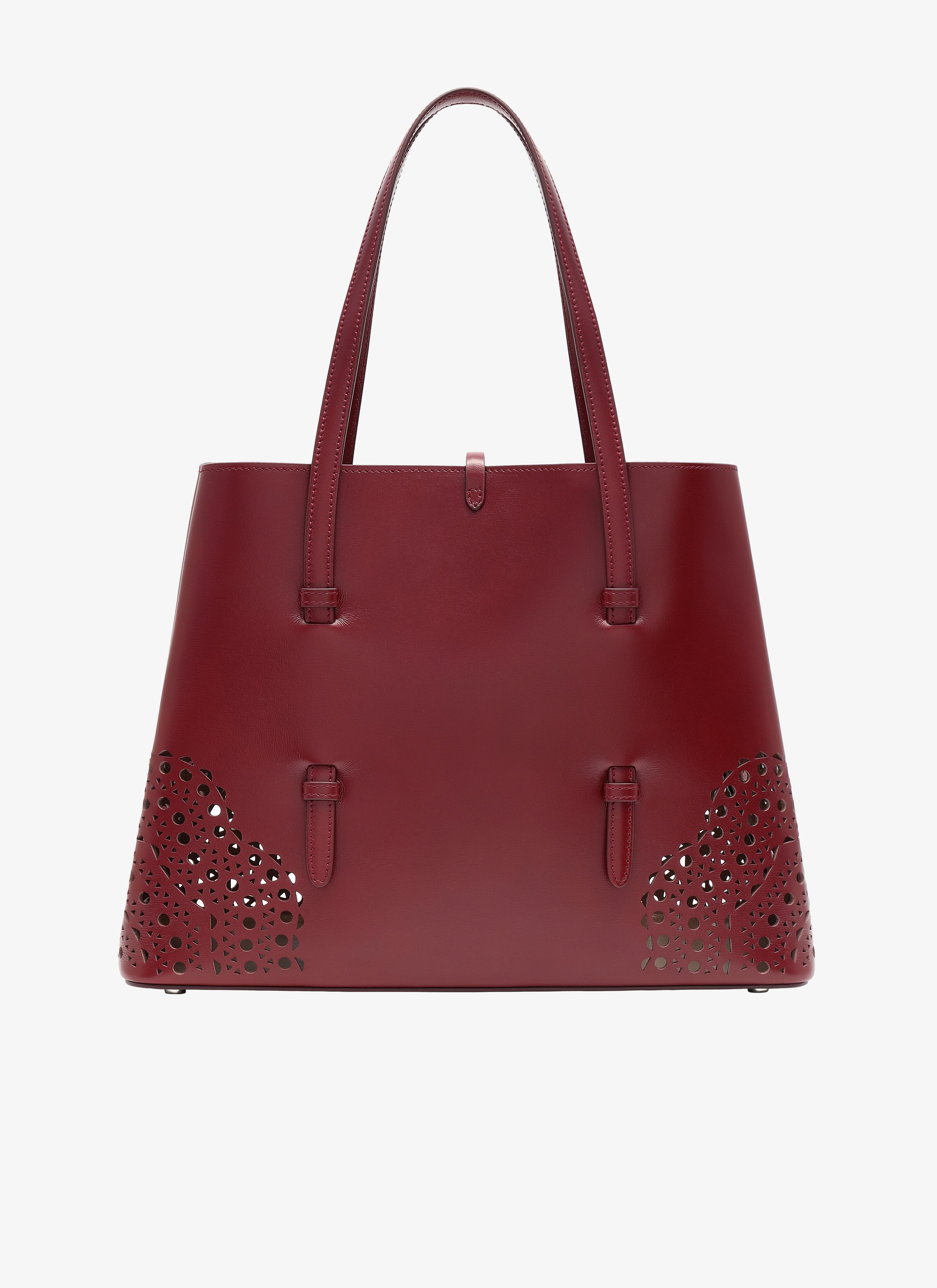 ALAÏA GARNET RED  CABAS SMALL MODEL C.LUX QUART VIENNE VAGUE GRENAT