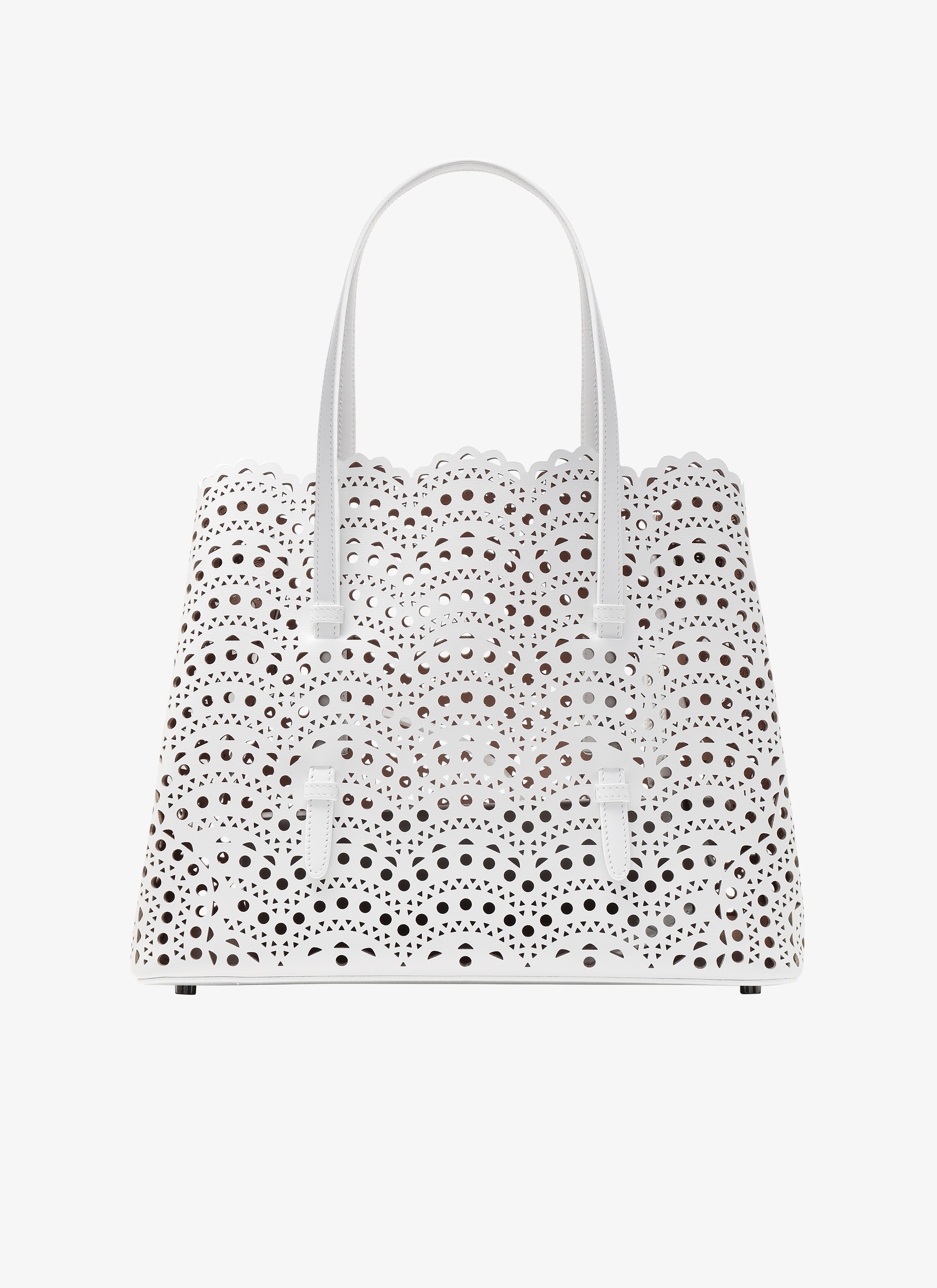 ALAÏA WHITE MEDIUM MINA TOTE