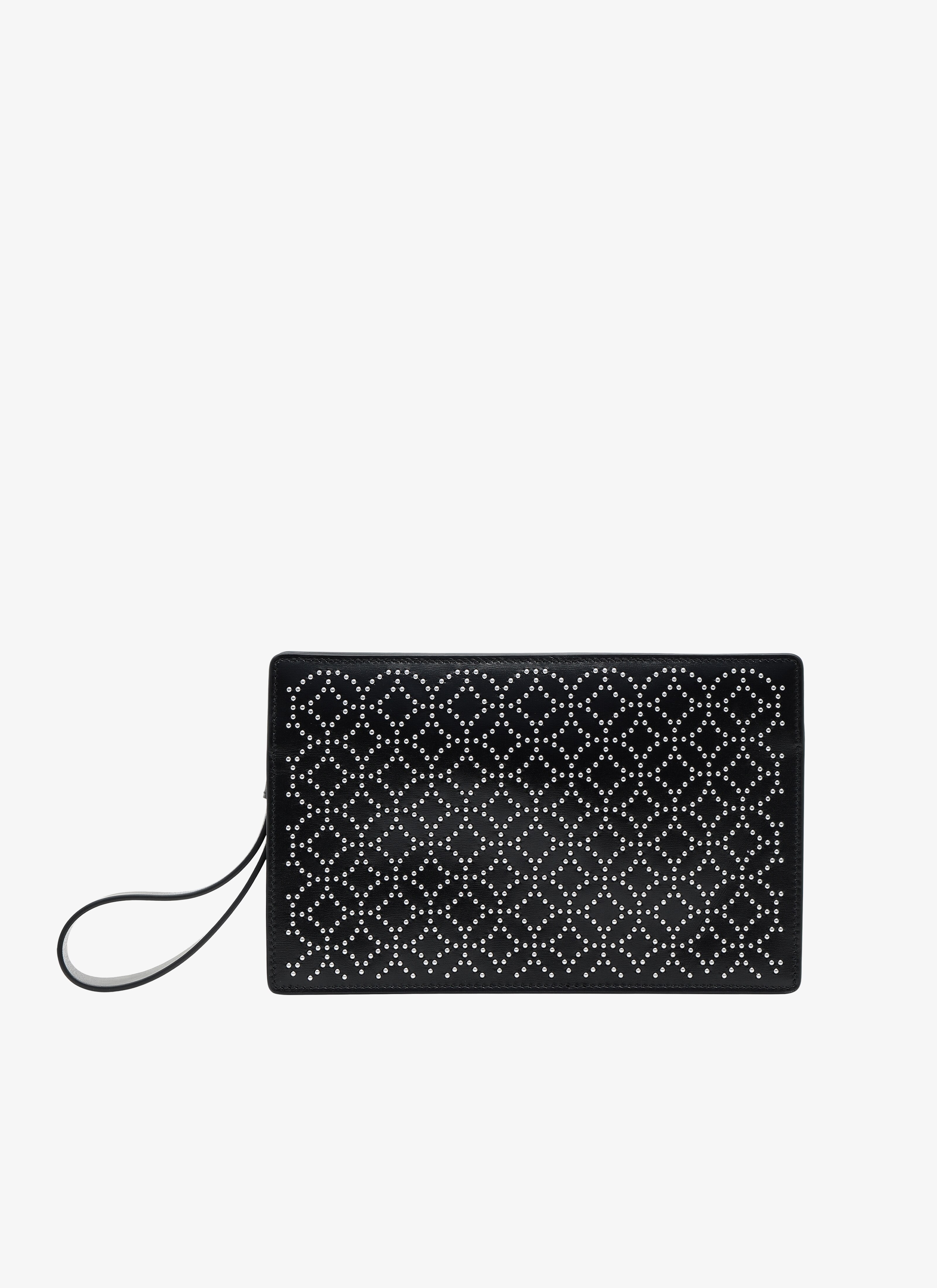 ALAÏA BLACK  POCKET CUIR LUX CLOU ARABESQUE BLACK