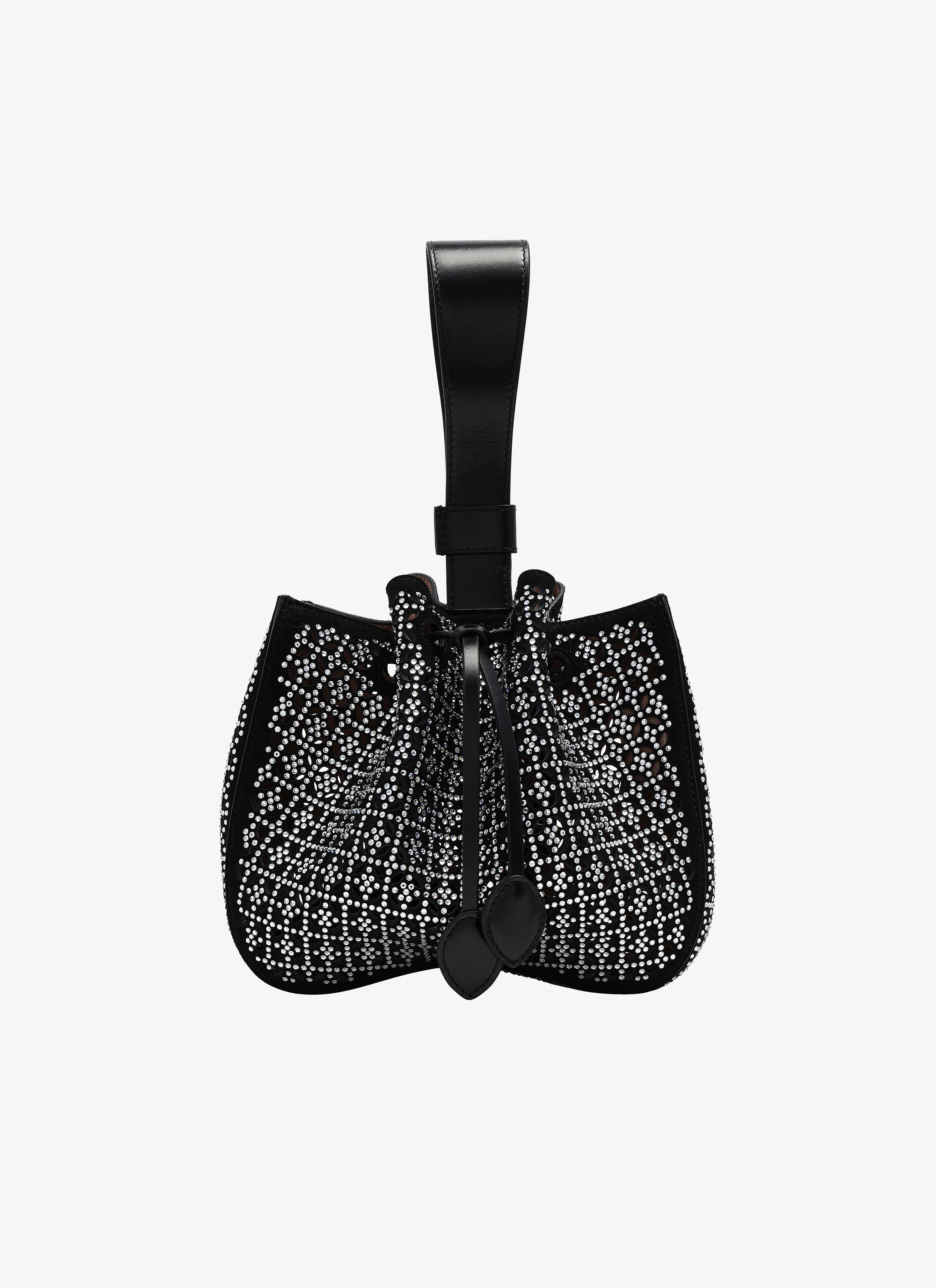 ALAÏA BLACK ROSE-MARIE SMALL HANDBAG 
