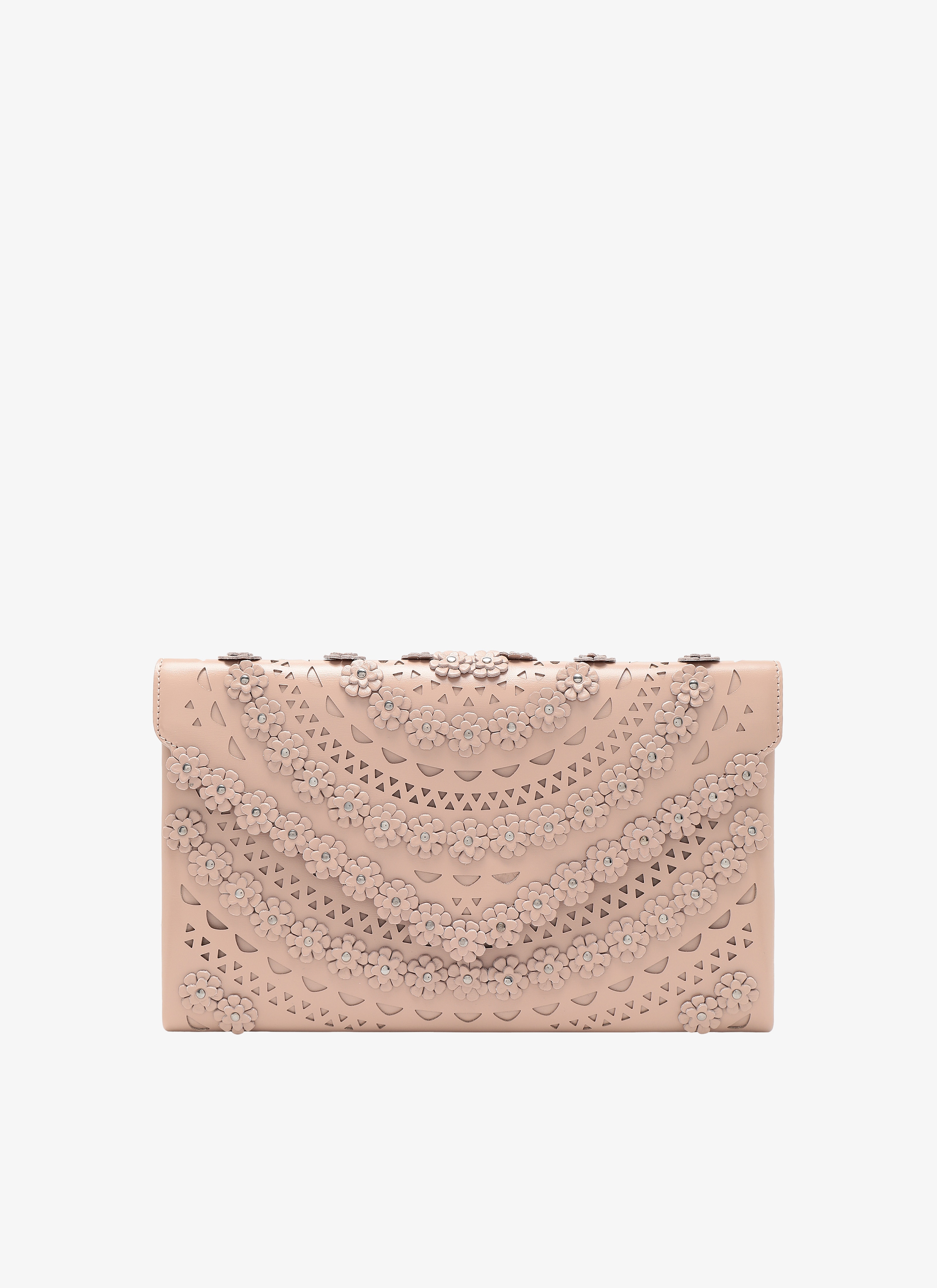 ALAÏA SANDY  OUM CUIR LUX NEW VIENNE FLEUR SAND