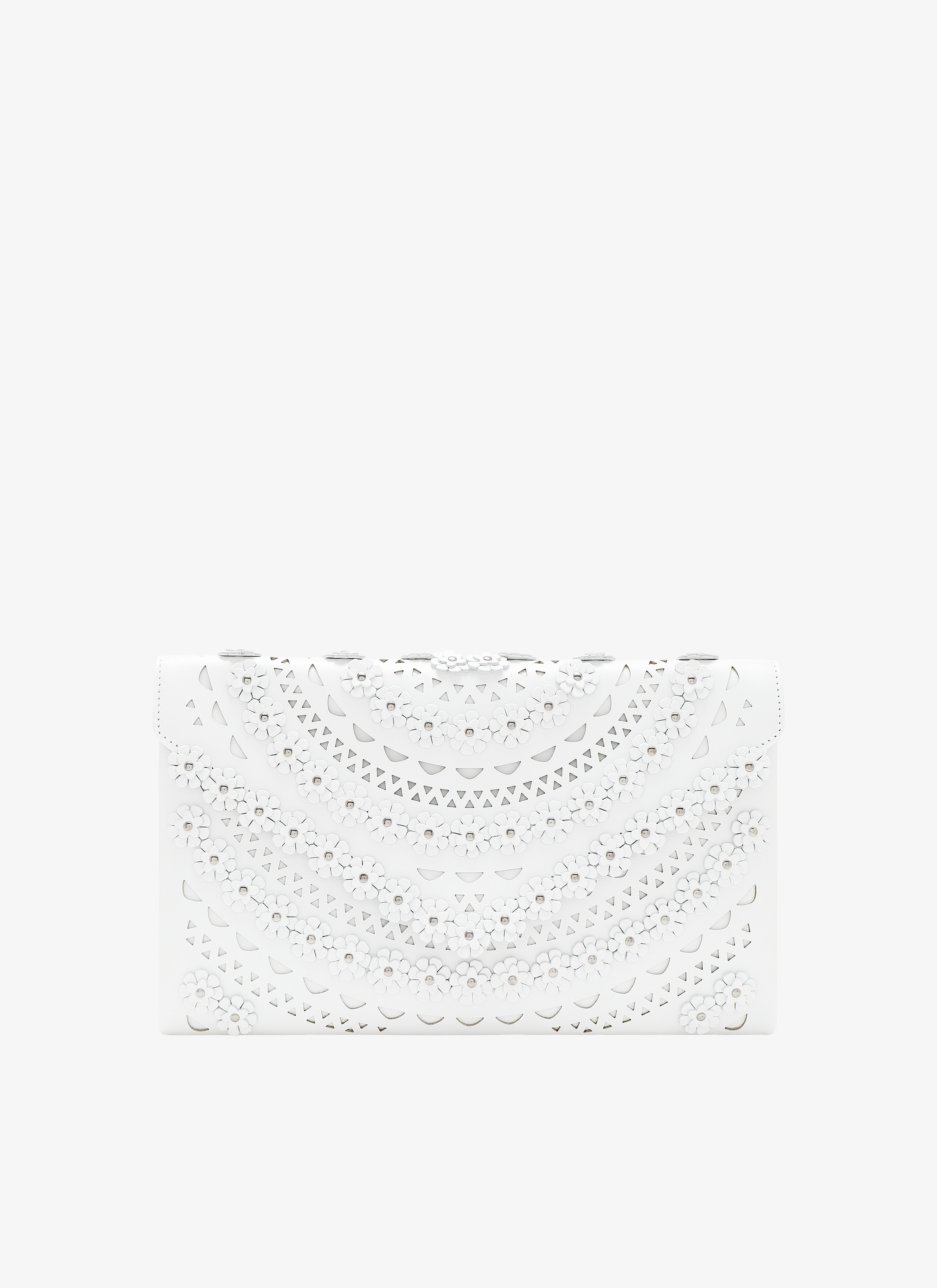 ALAÏA WHITE OUM 26 CLUTCH