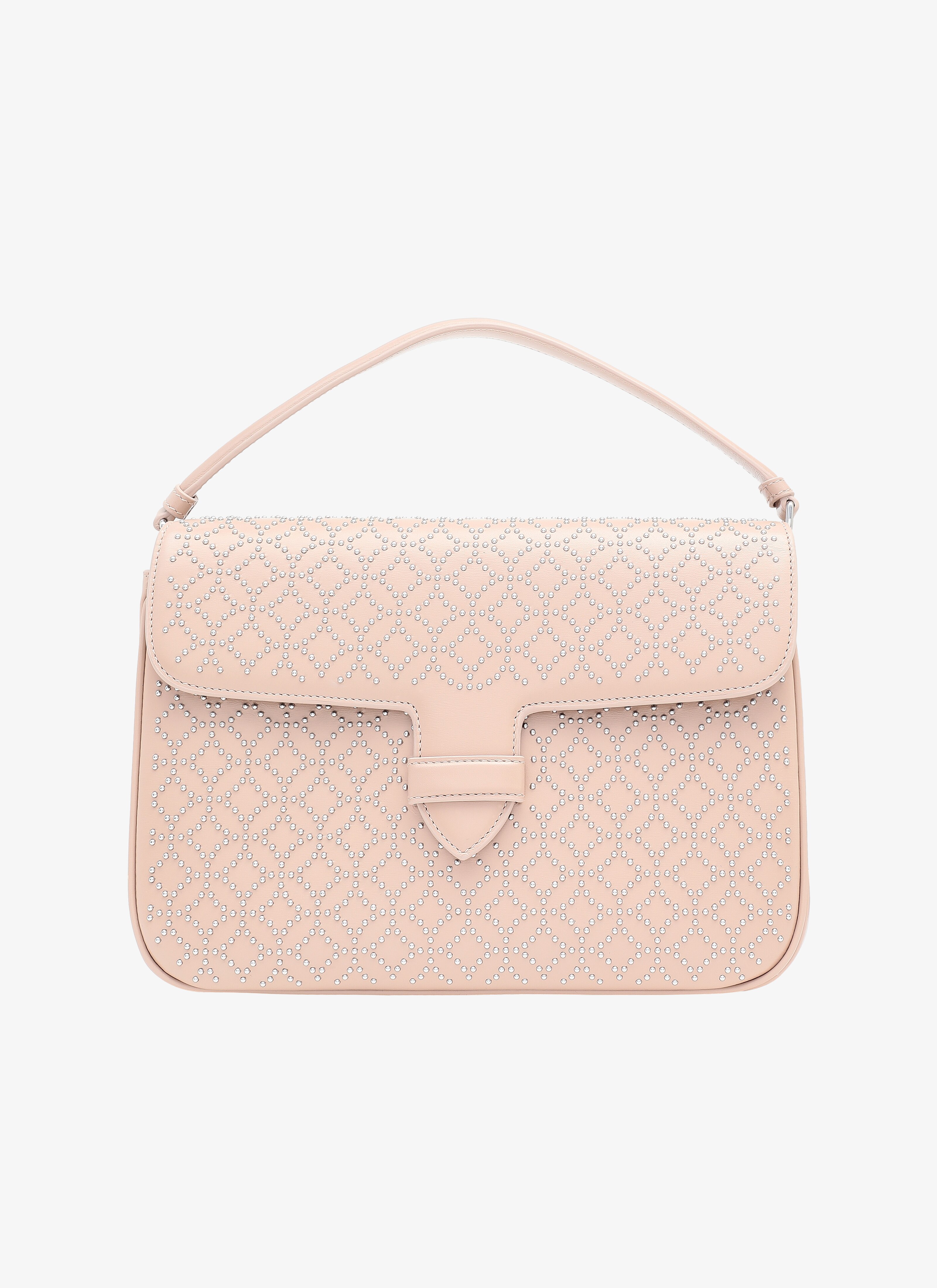 ALAÏA SANDY  BETTINA MEDIUM CUIR LUX CLOU ARABESQUE SAND