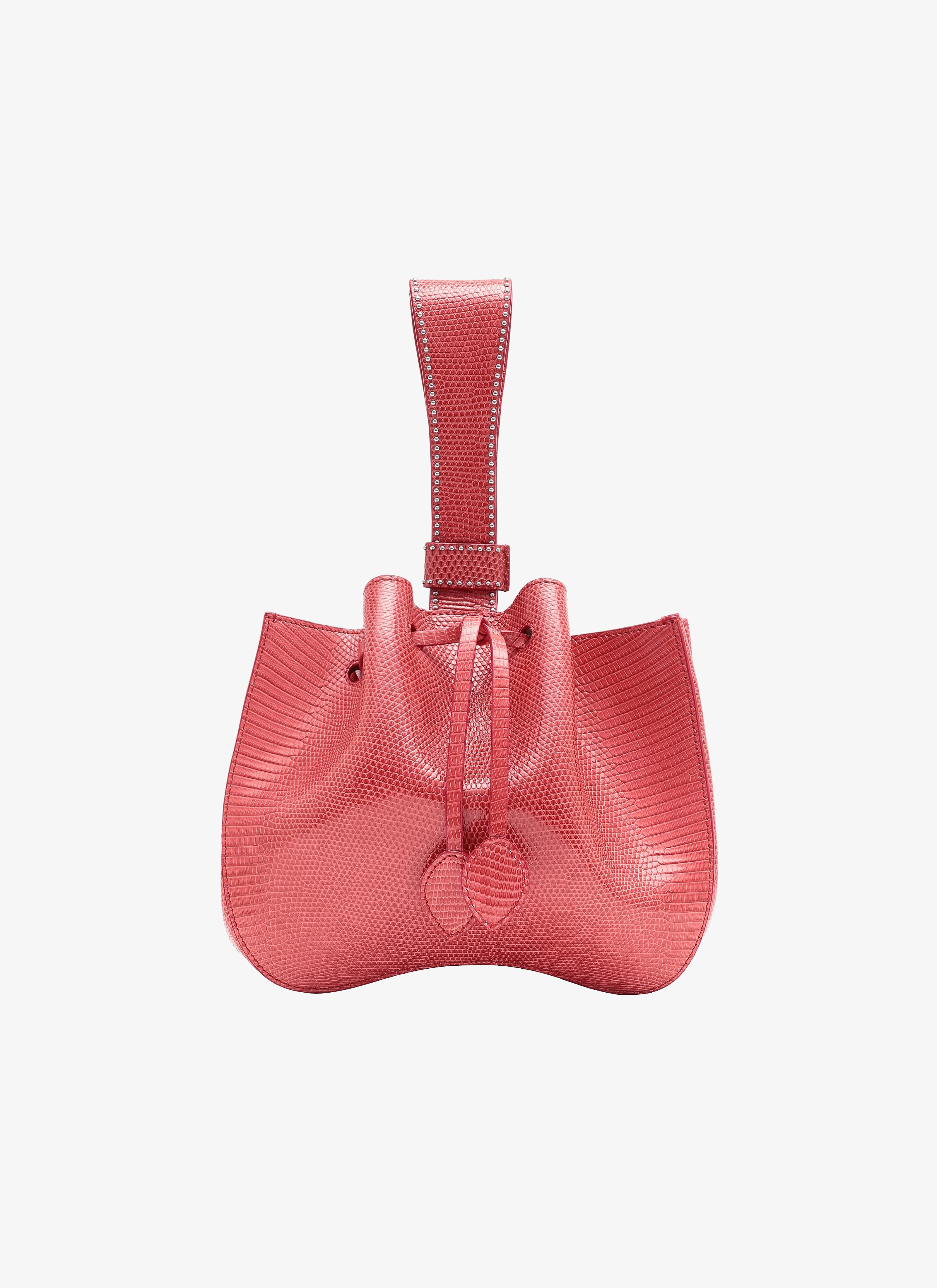 ALAÏA RED  ROSE-MARIE SLEEVELESS VARAN GANSE CLOU PASTEQUE