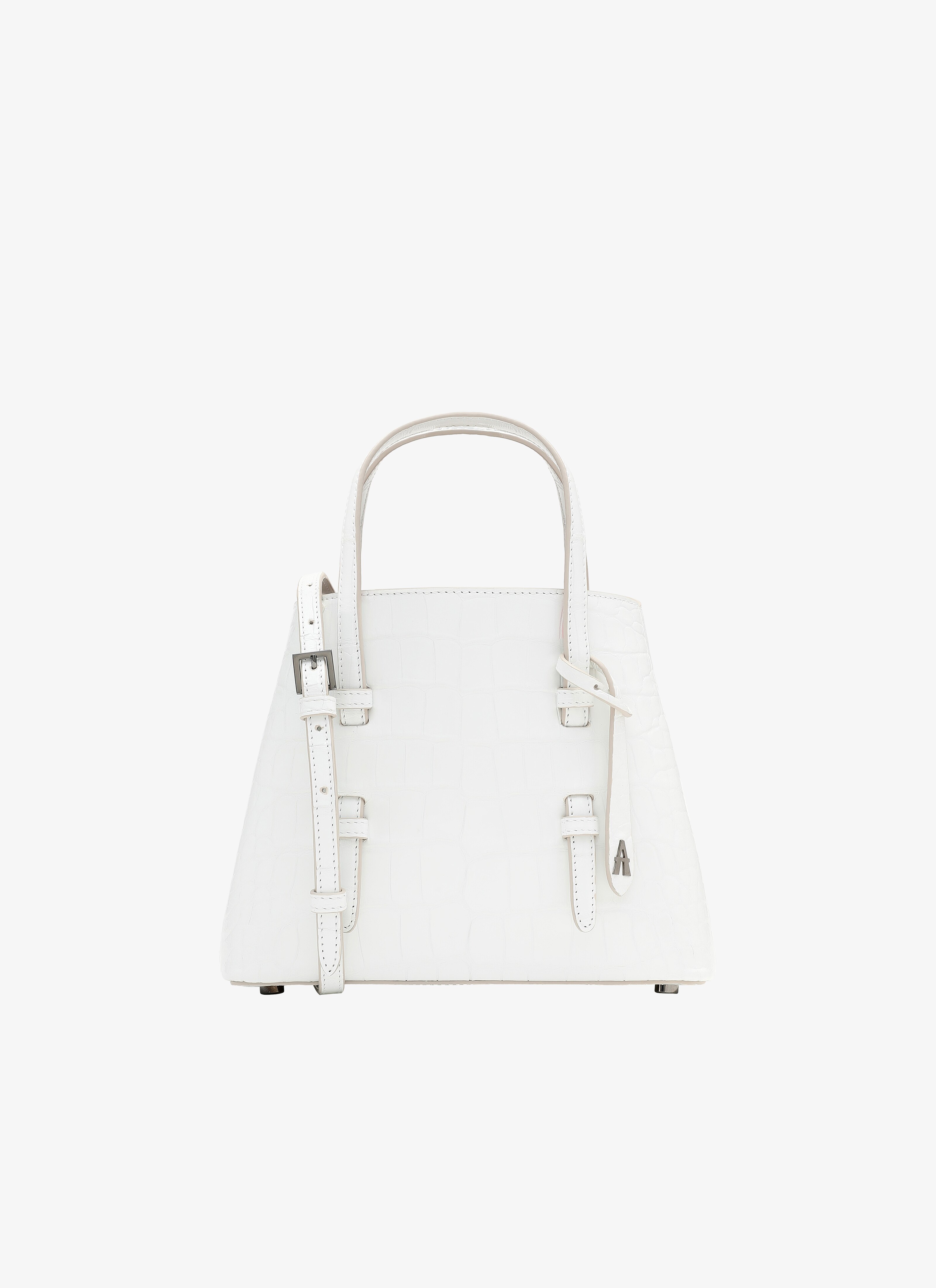 ALAÏA WHITE MINA 20 TOTE BAG