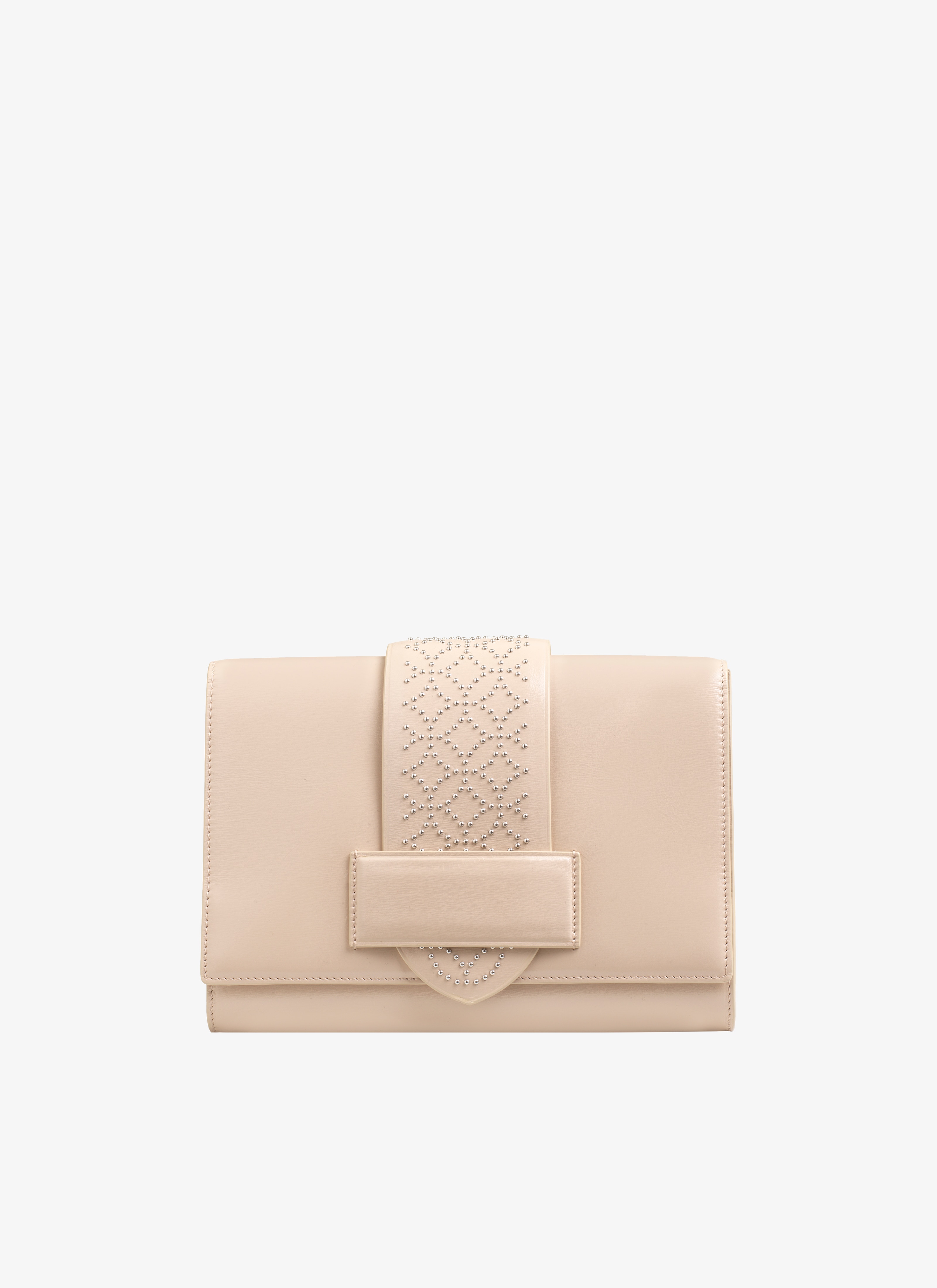 ALAÏA BEIGE SIMONE CLUTCH 22