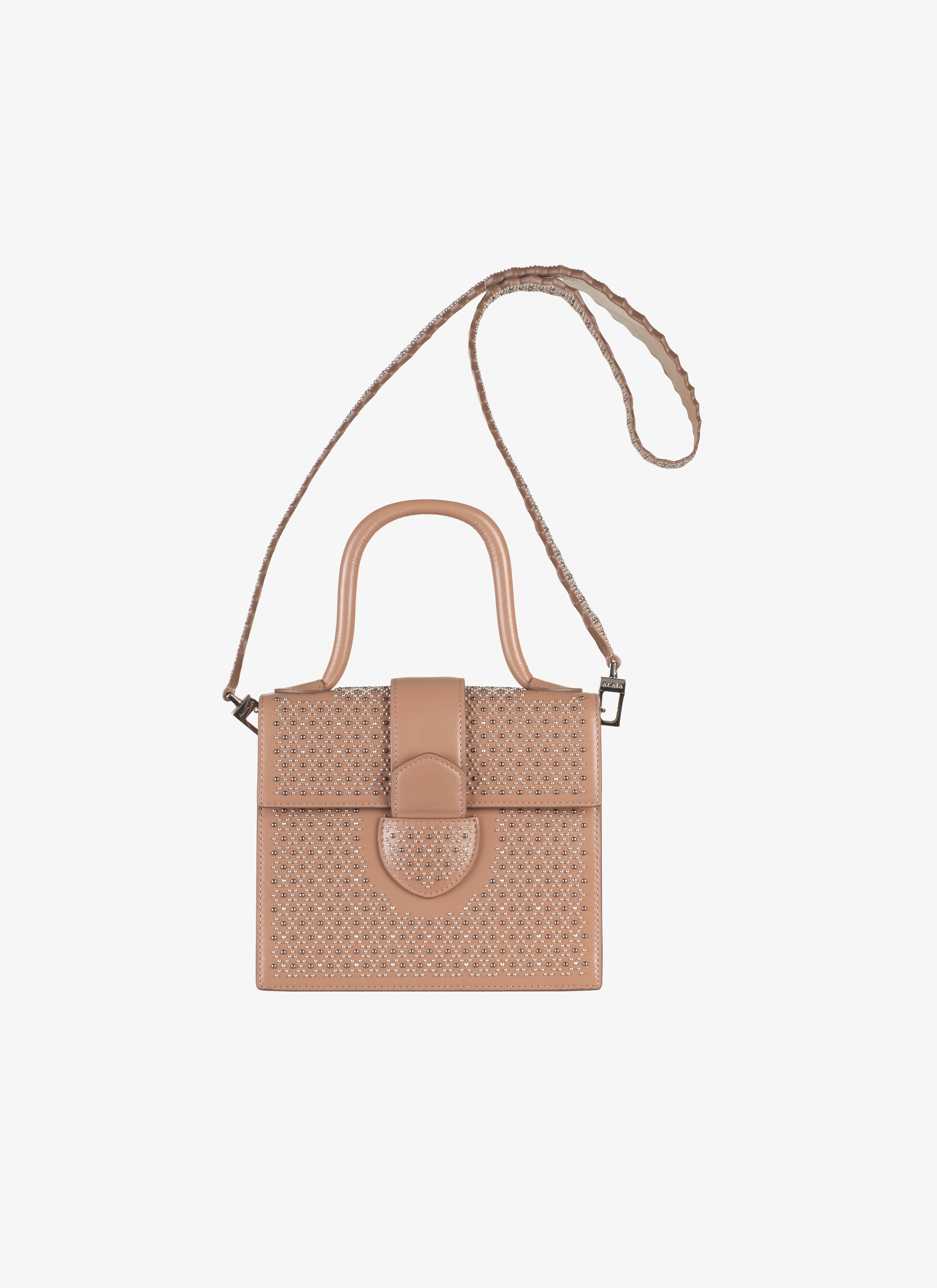 ALAÏA BEIGE LEONIE 19 HANDBAG
