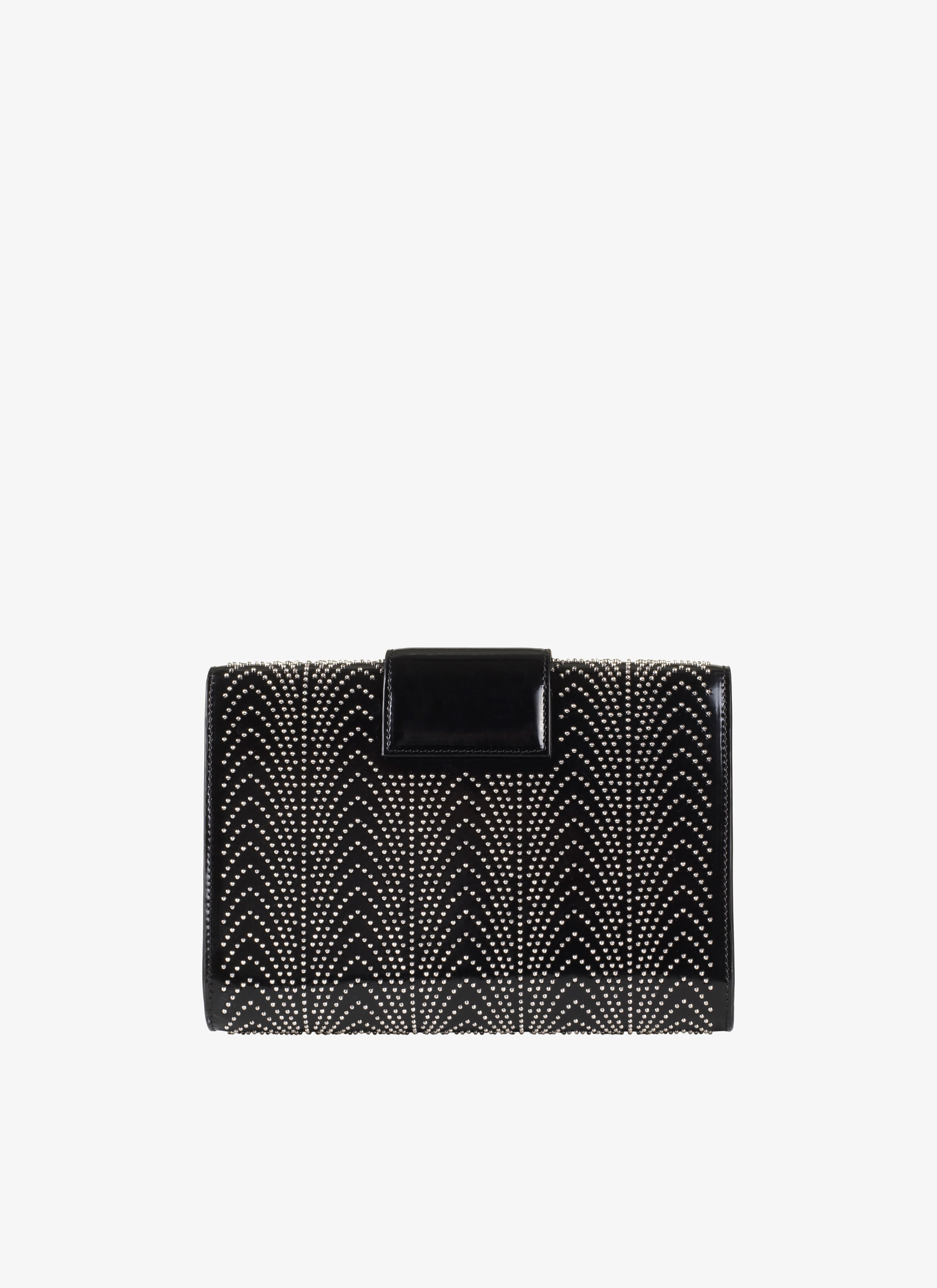 ALAÏA Women's SIMONE CLUTCH LAQUE CASCADE BLACK | ALAÏA AU