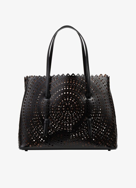 Tasche Mina 32 aus Luxus-Kalbsleder mit Vienne-Wellenmuster - maison-alaia.com