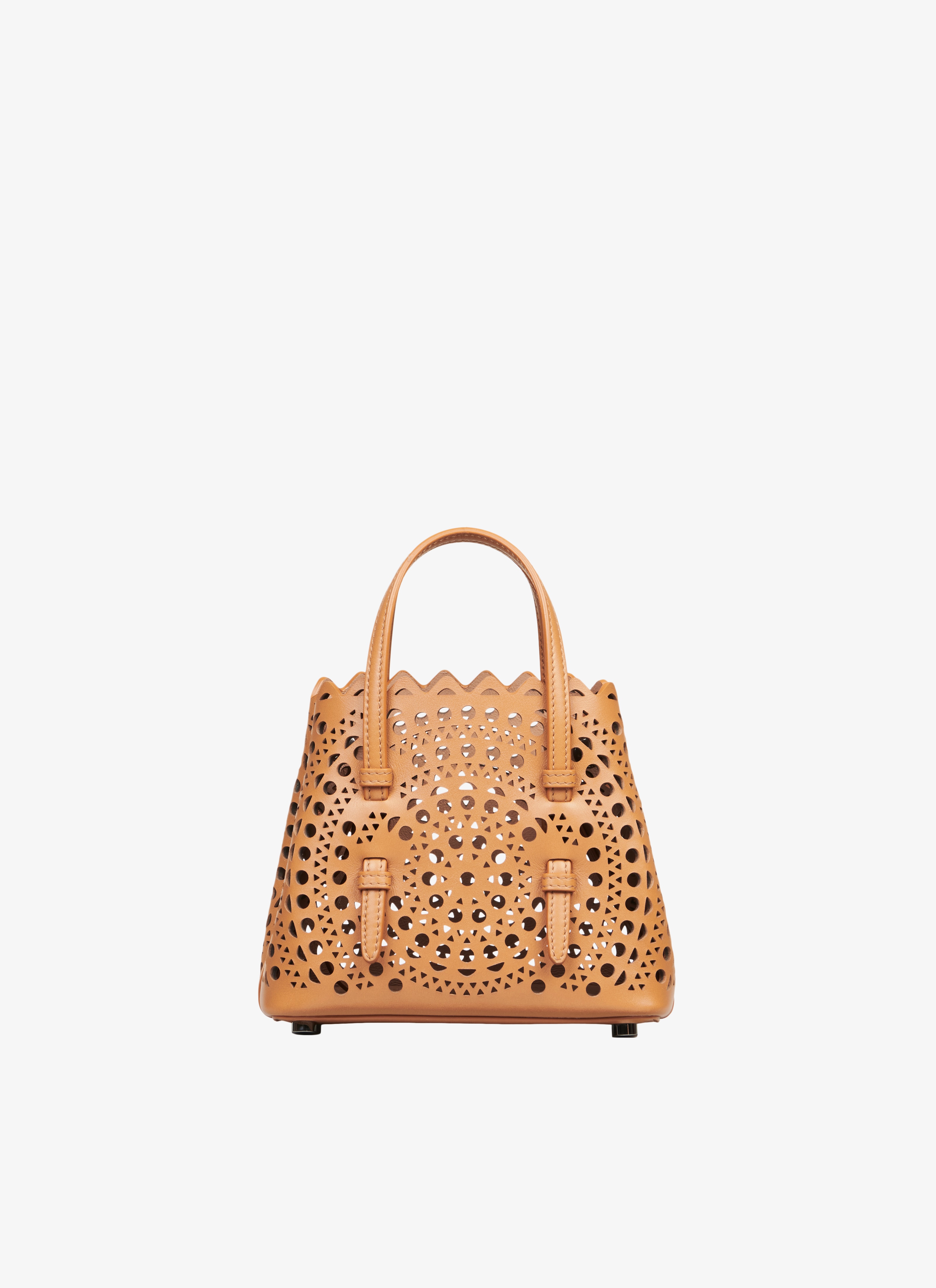 ALAÏA TAN CLAIR MINA 16 MICRO BAG