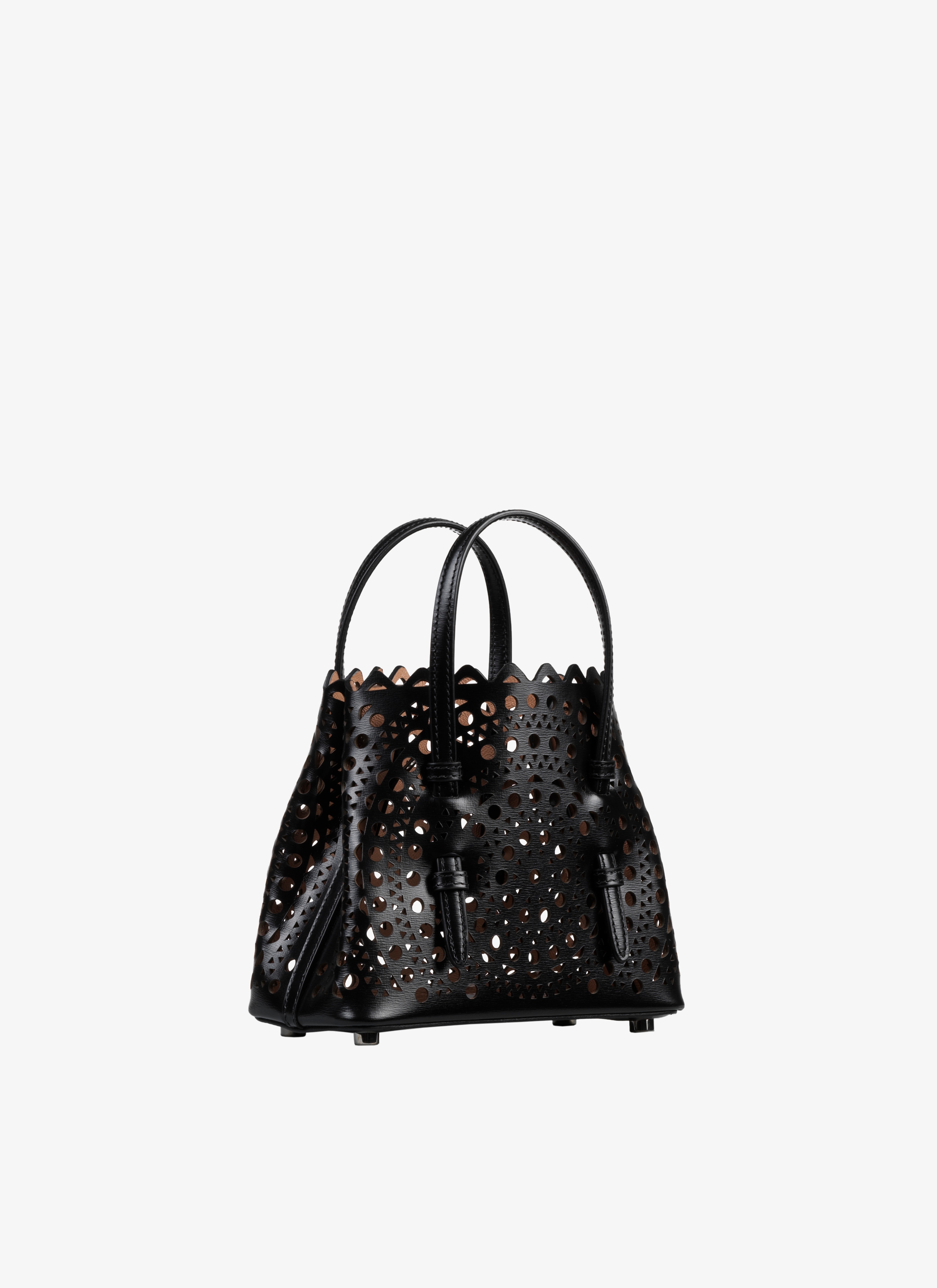 ALAÏA BLACK MINA 16 MICRO BAG