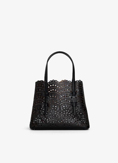 Borsa Mina 20 in lussuosa pelle di vitello Vienne a onde - maison-alaia.com