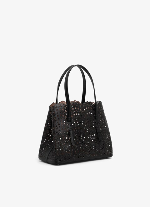 Borsa Mina 20 in lussuosa pelle di vitello Vienne a onde - maison-alaia.com