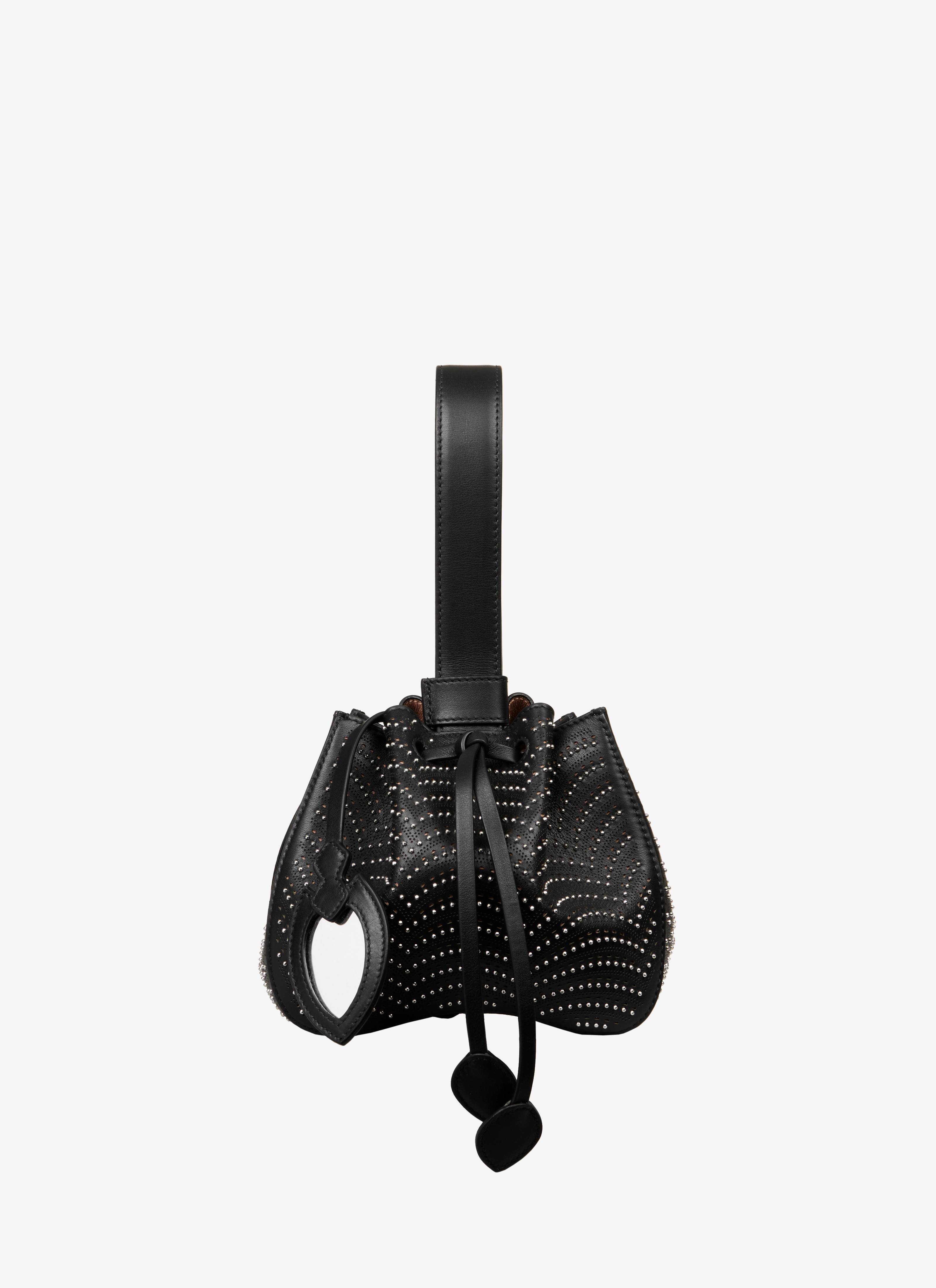 ALAÏA BLACK ROSE MARIE 16 BAG