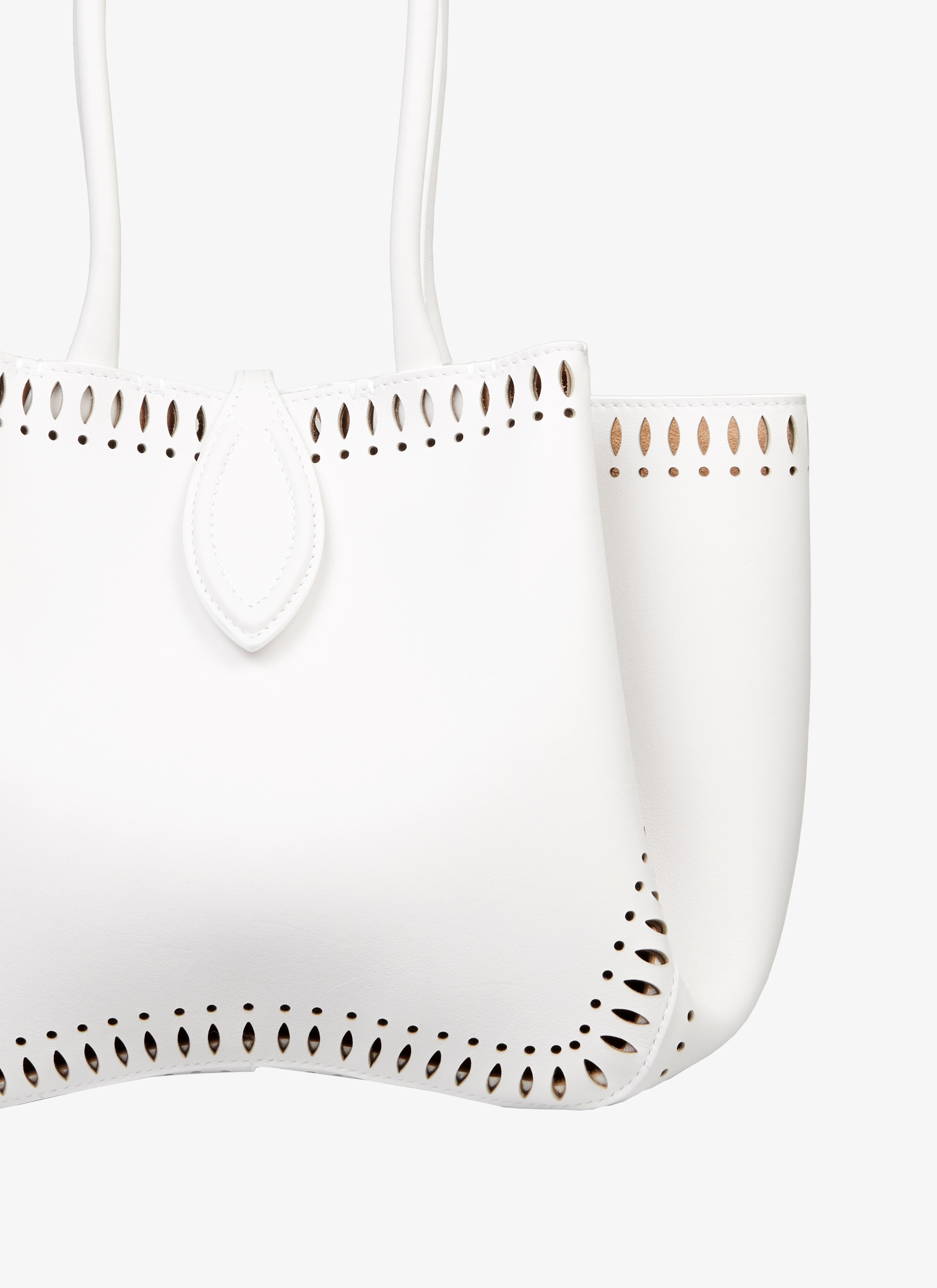ALAÏA OPTIC WHITE HANDBAGS