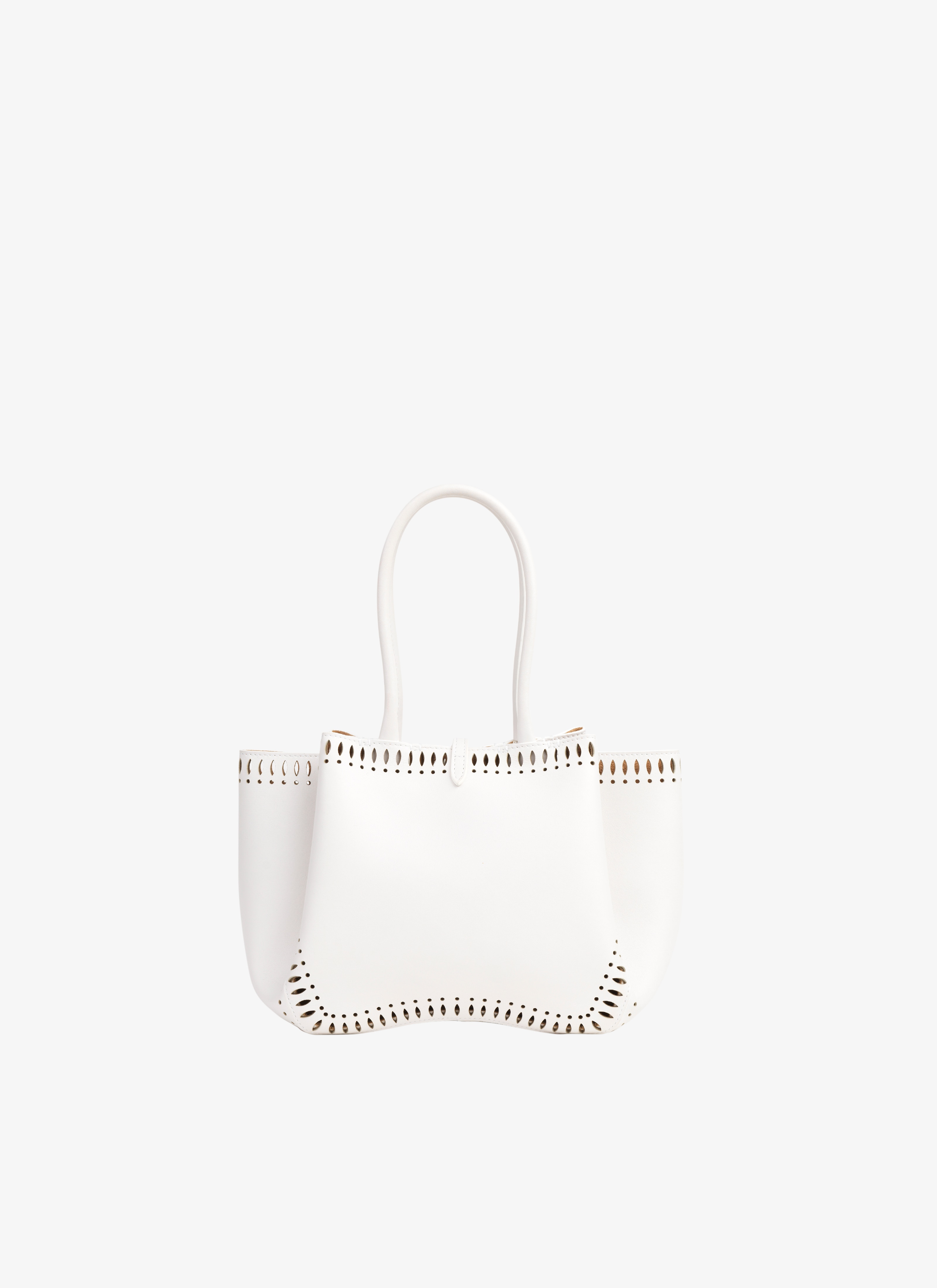 ALAÏA OPTIC WHITE HANDBAGS