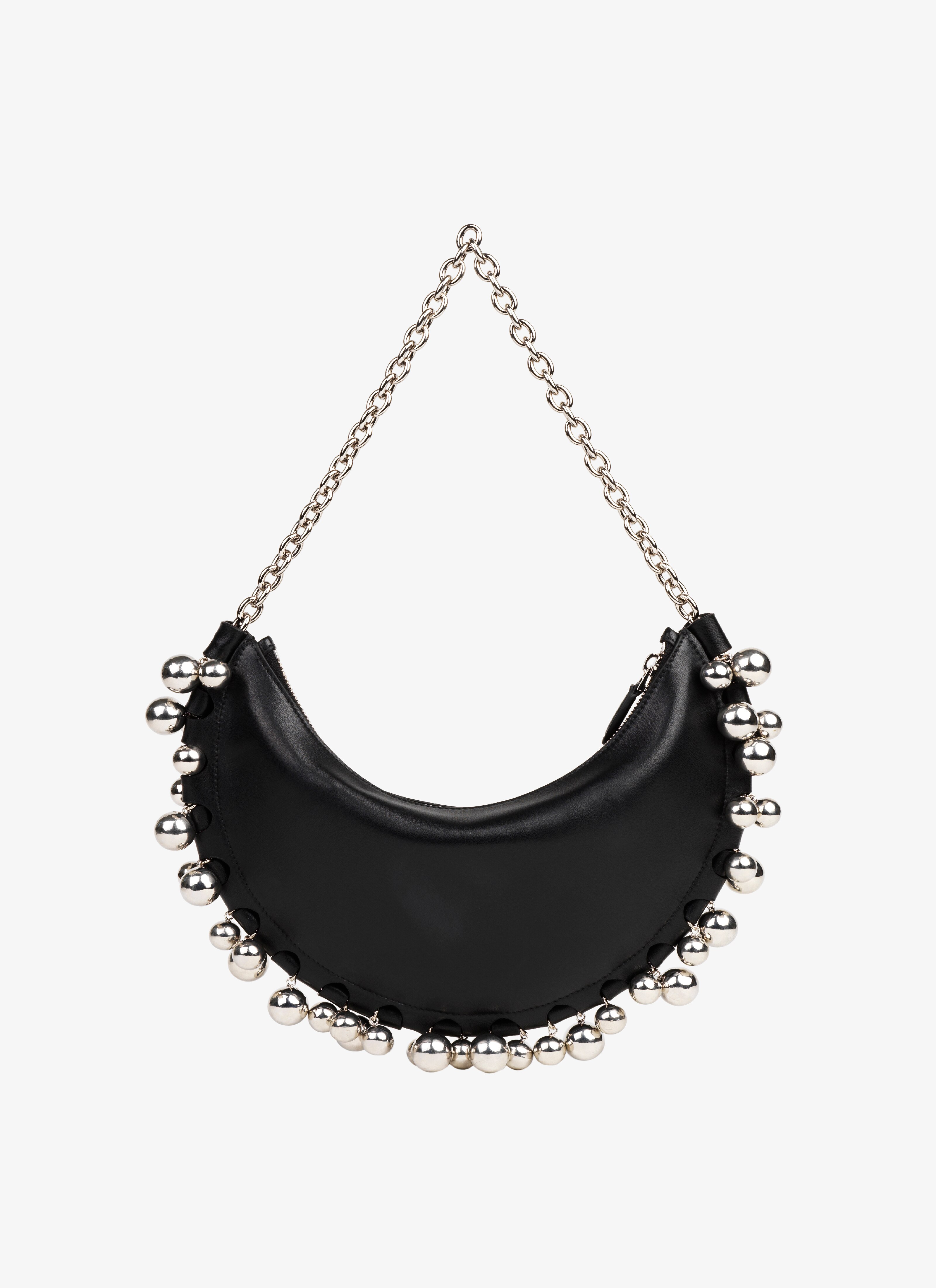 ALAÏA BLACK DEMI-LUNE BELLS BAG