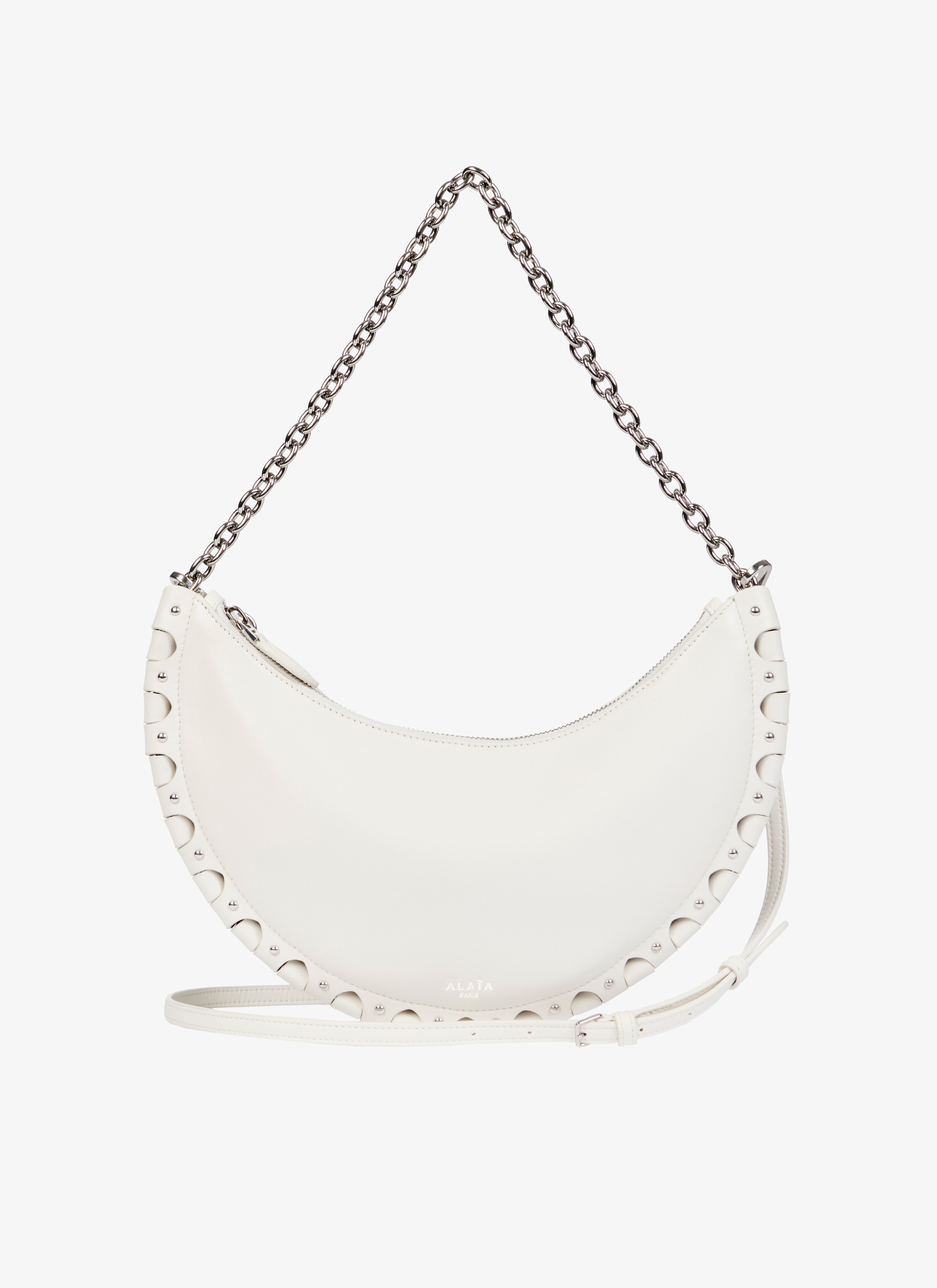 ALAÏA IVORY DEMI-LUNE BAG