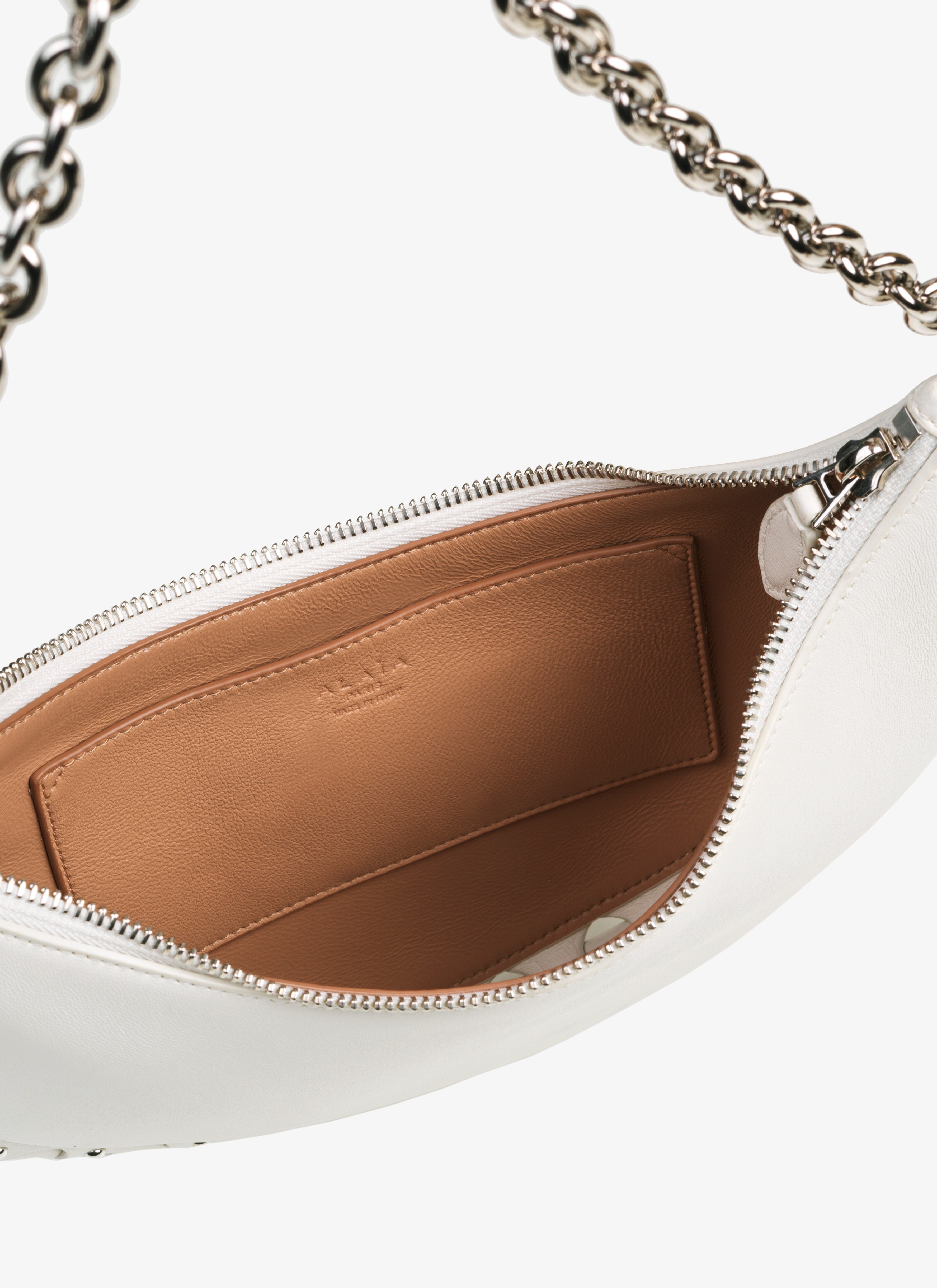 ALAÏA IVORY DEMI-LUNE BAG