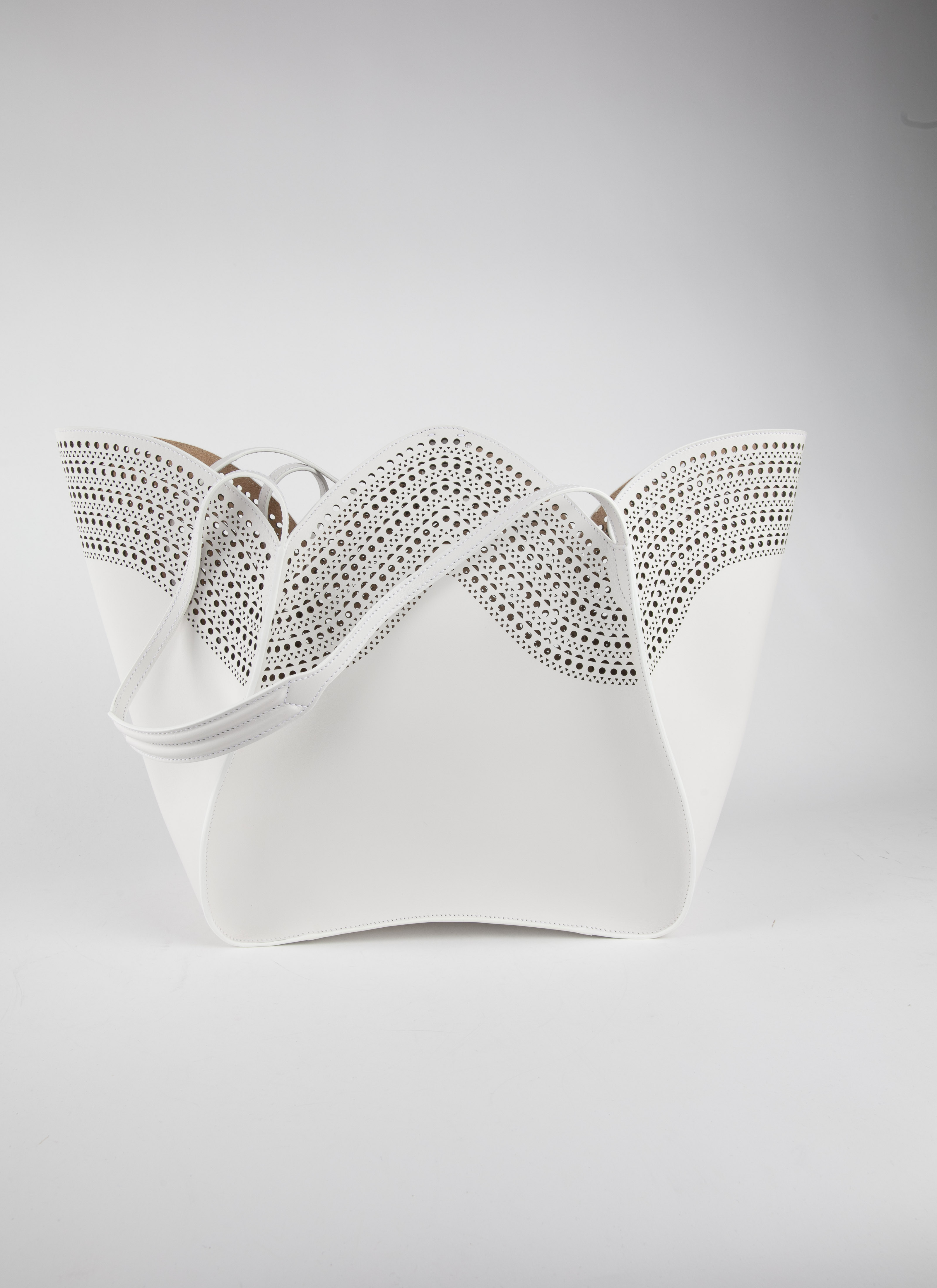ALAÏA OPTIC WHITE HANDBAGS