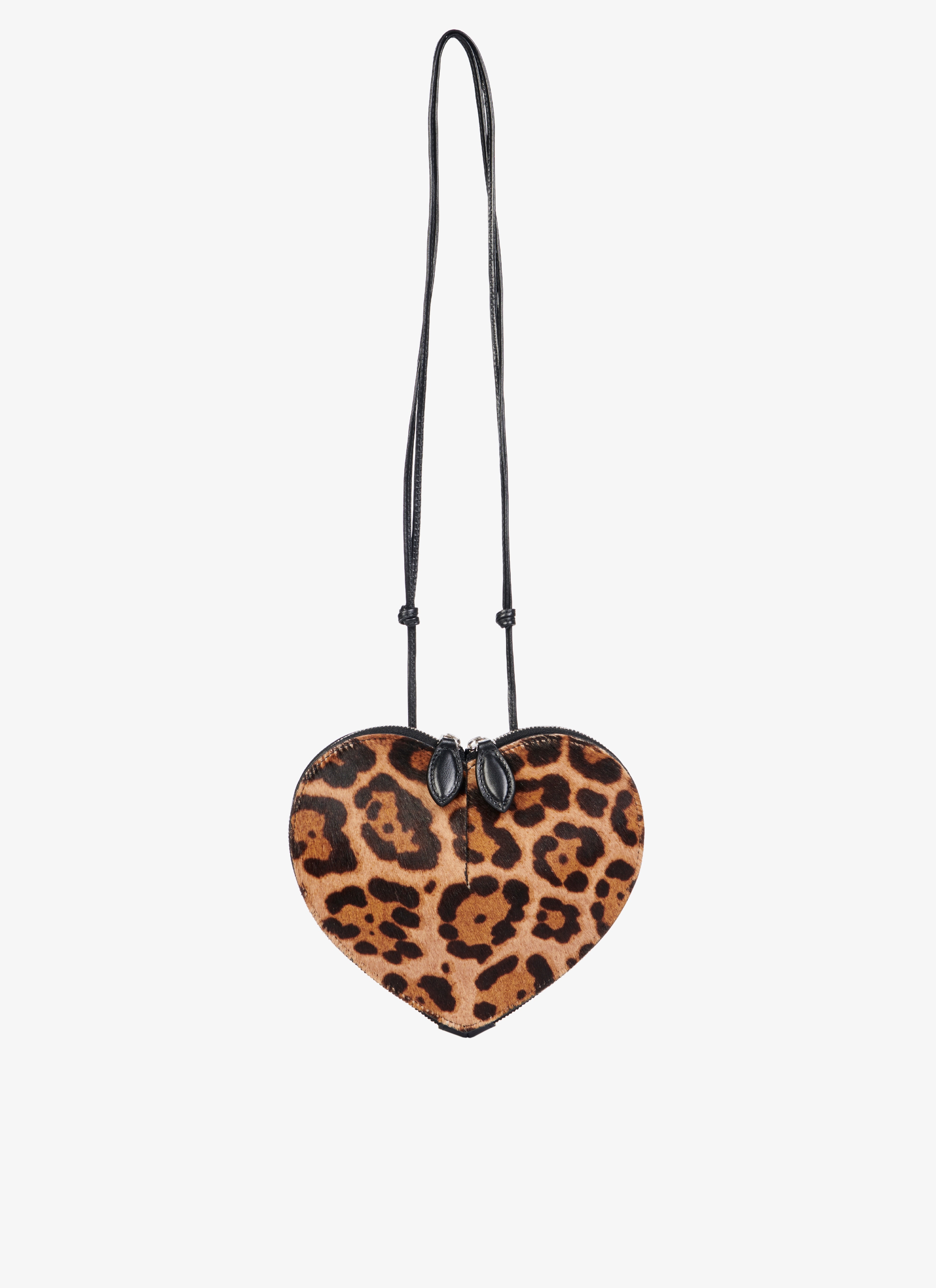 ALAÏA Women's LEOPARD PONY COEUR LEATHER BAG