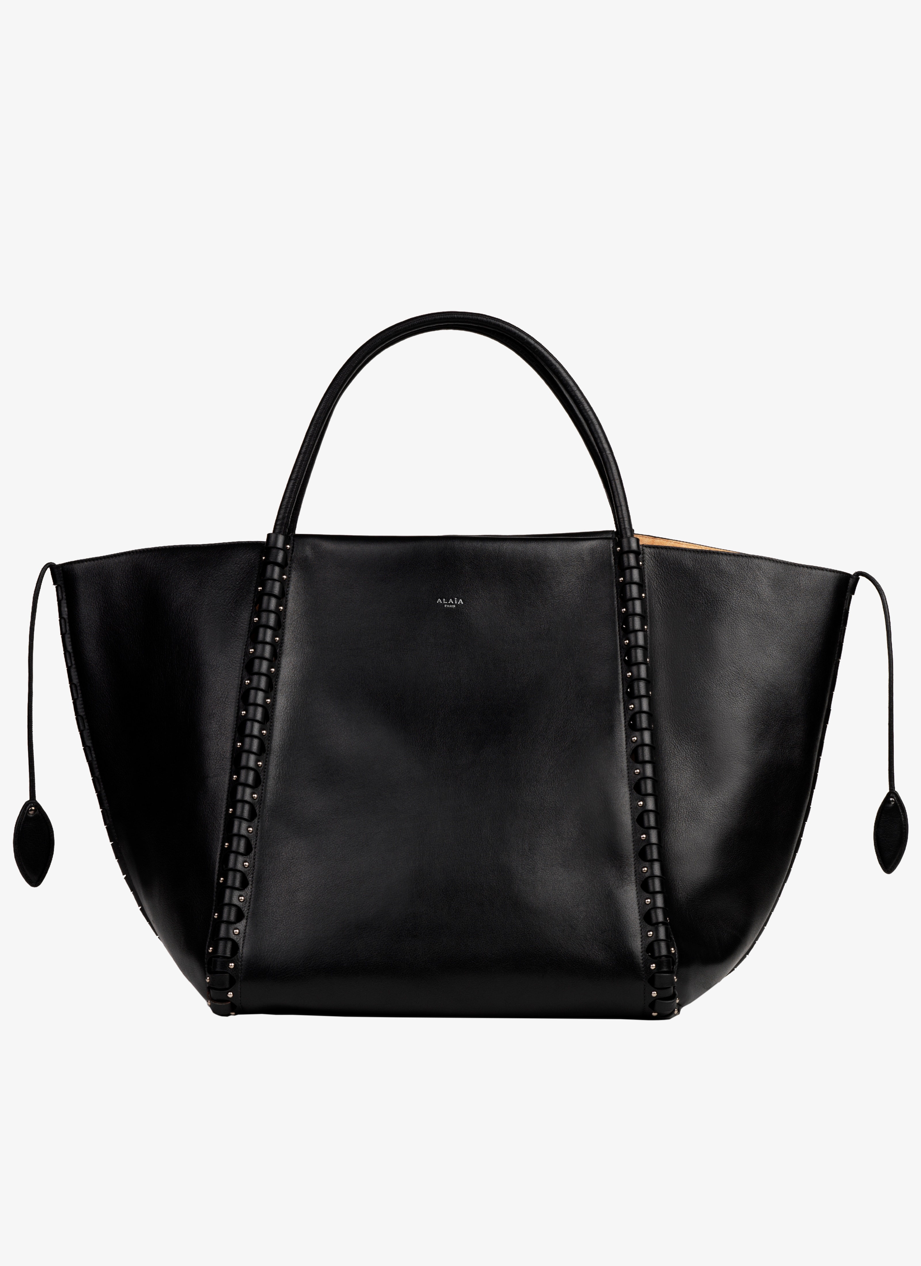 ALAÏA BLACK LARGE HINGE  BAG