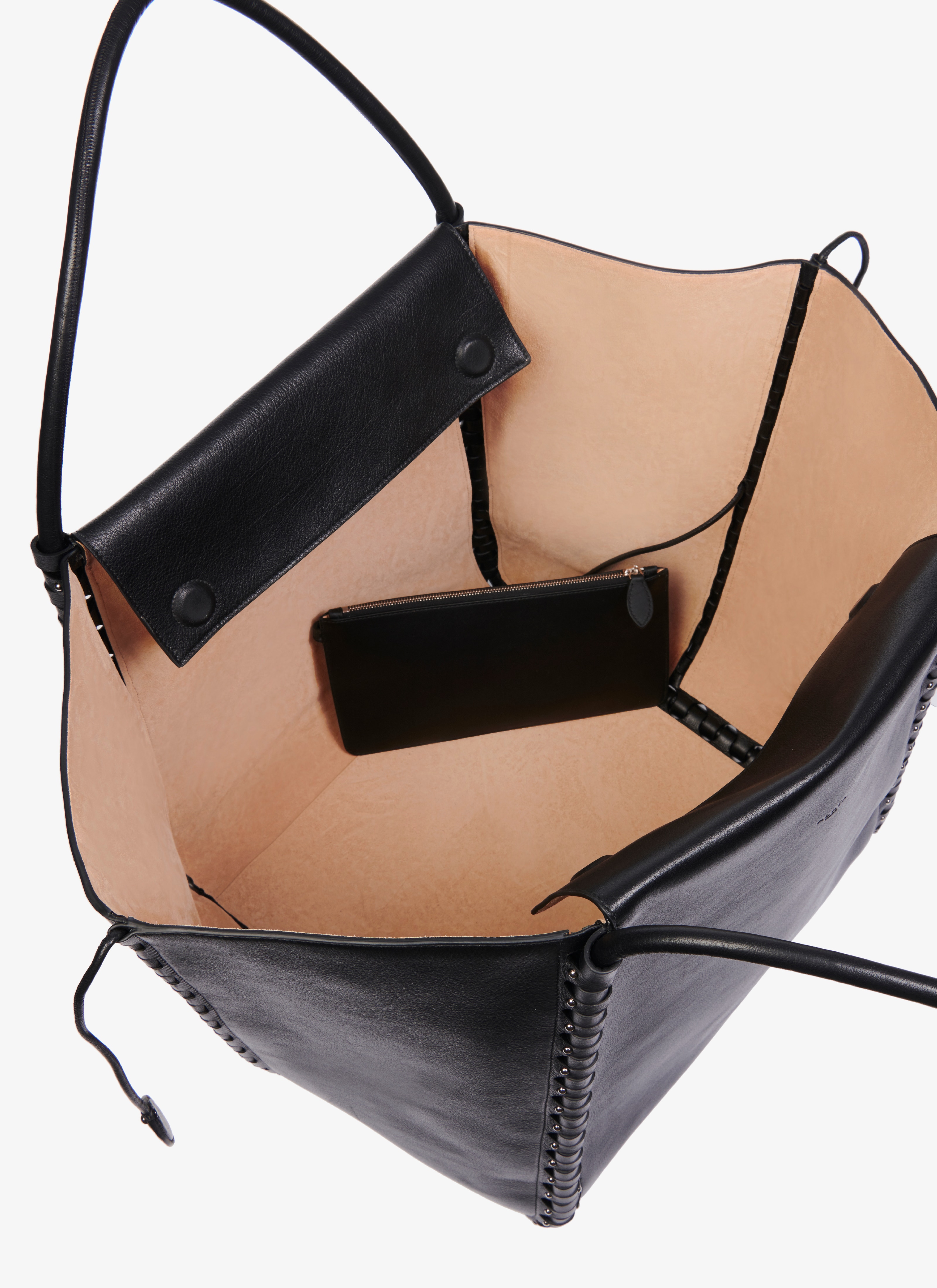 ALAÏA BLACK LARGE HINGE  BAG