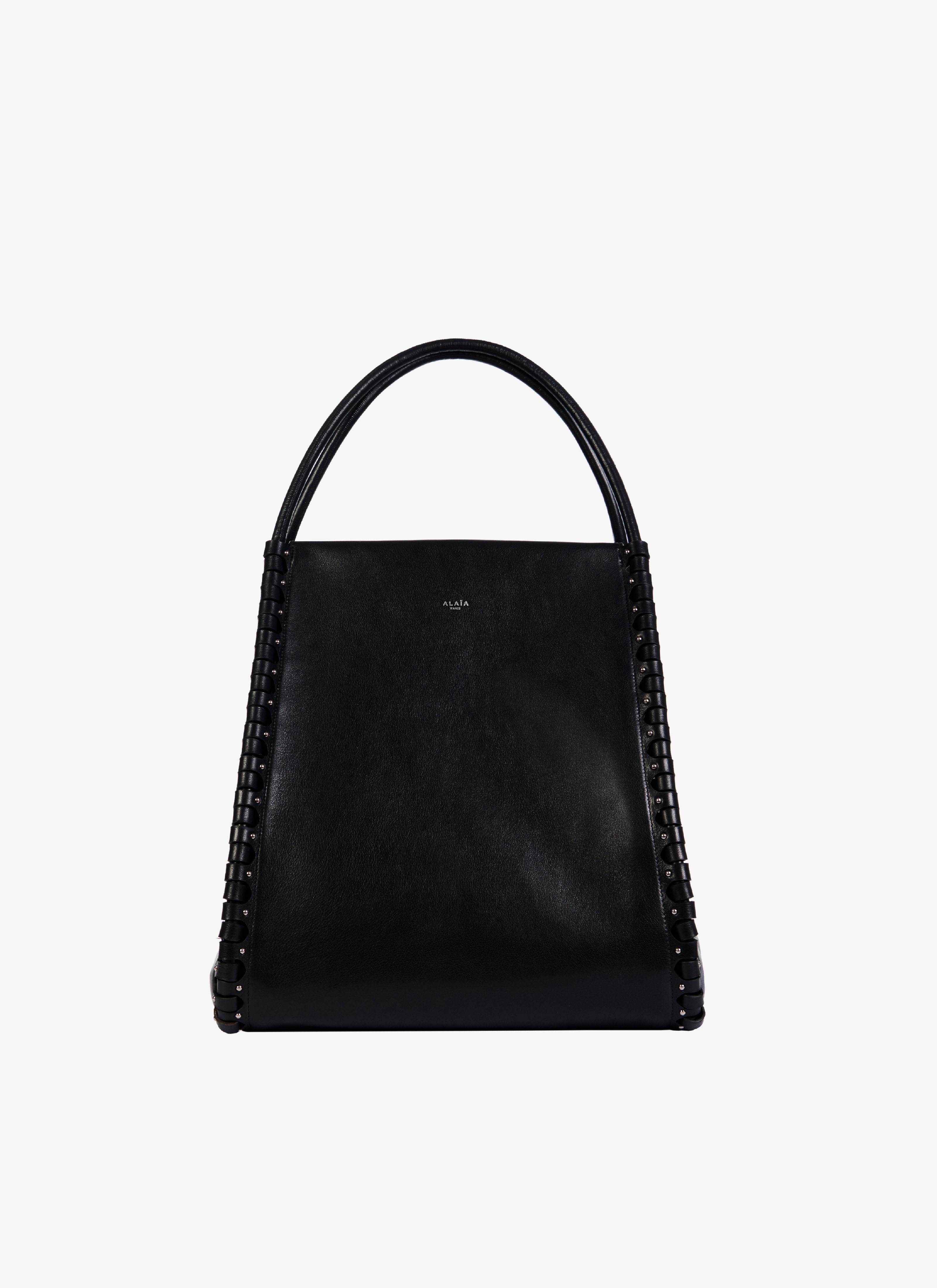 ALAÏA BLACK LARGE HINGE  BAG