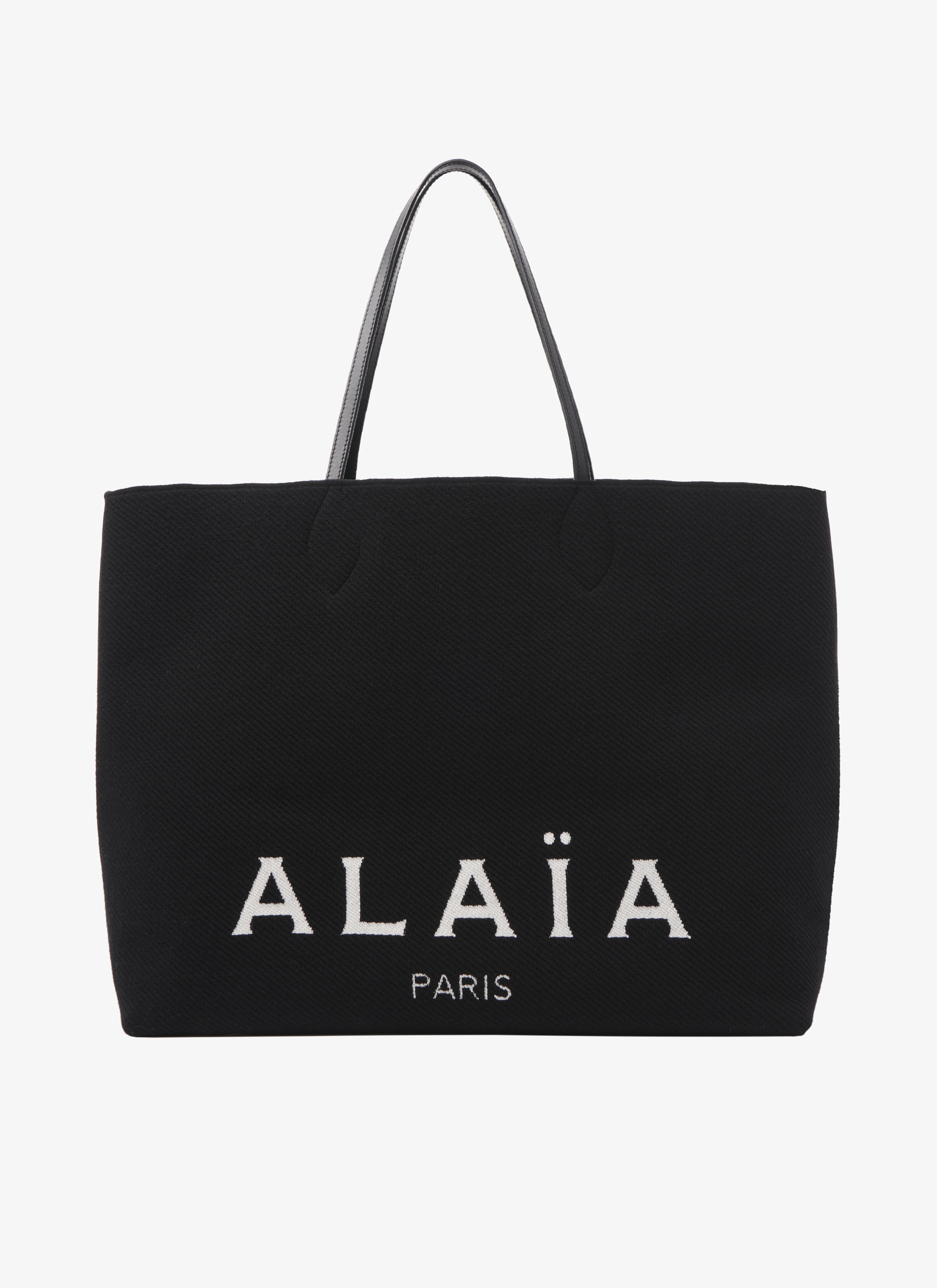 Large knit tote bag maison-alaia.com