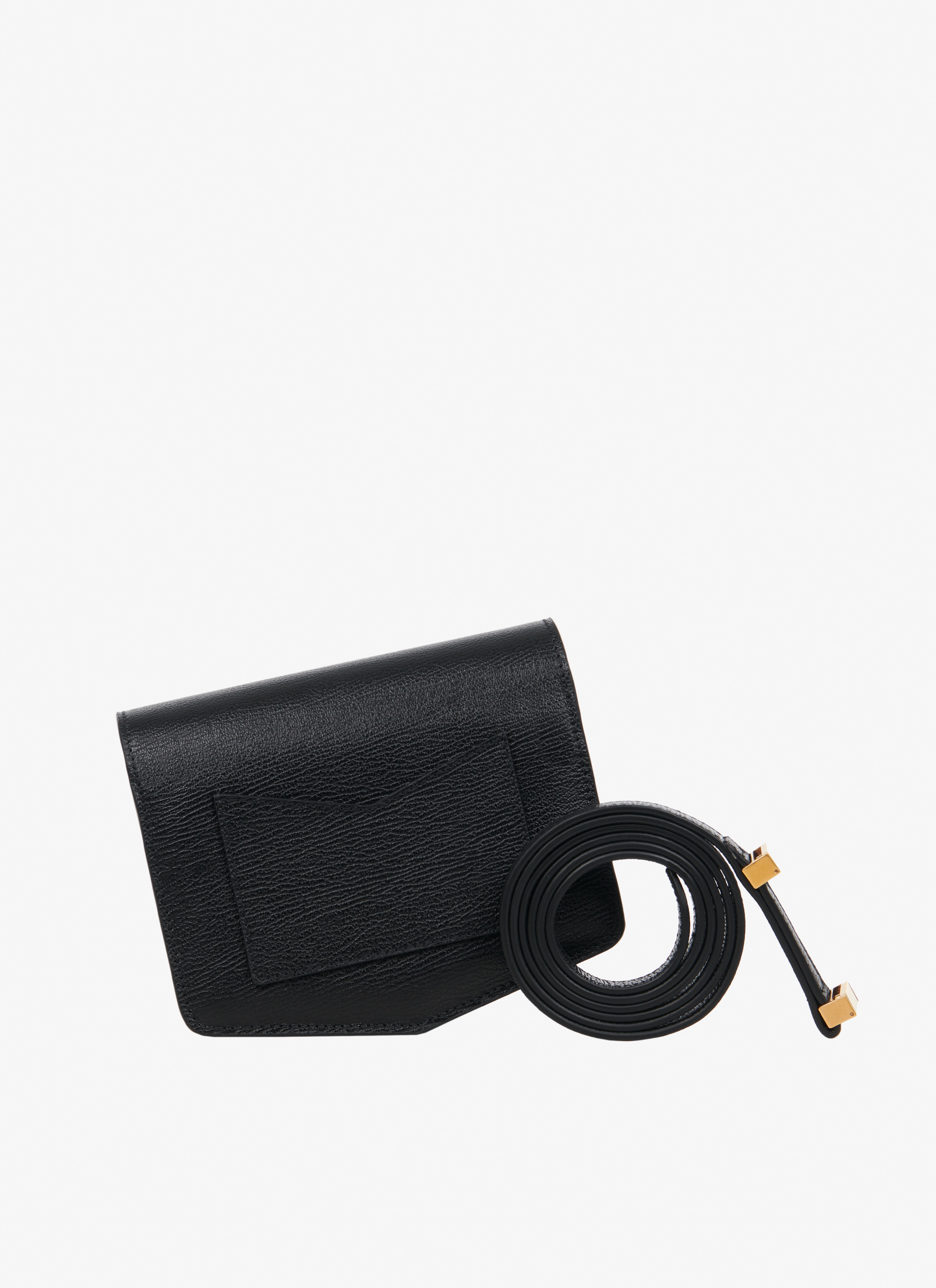 ALAÏA BLACK LE PAPA SMALL BAG IN CALFSKIN