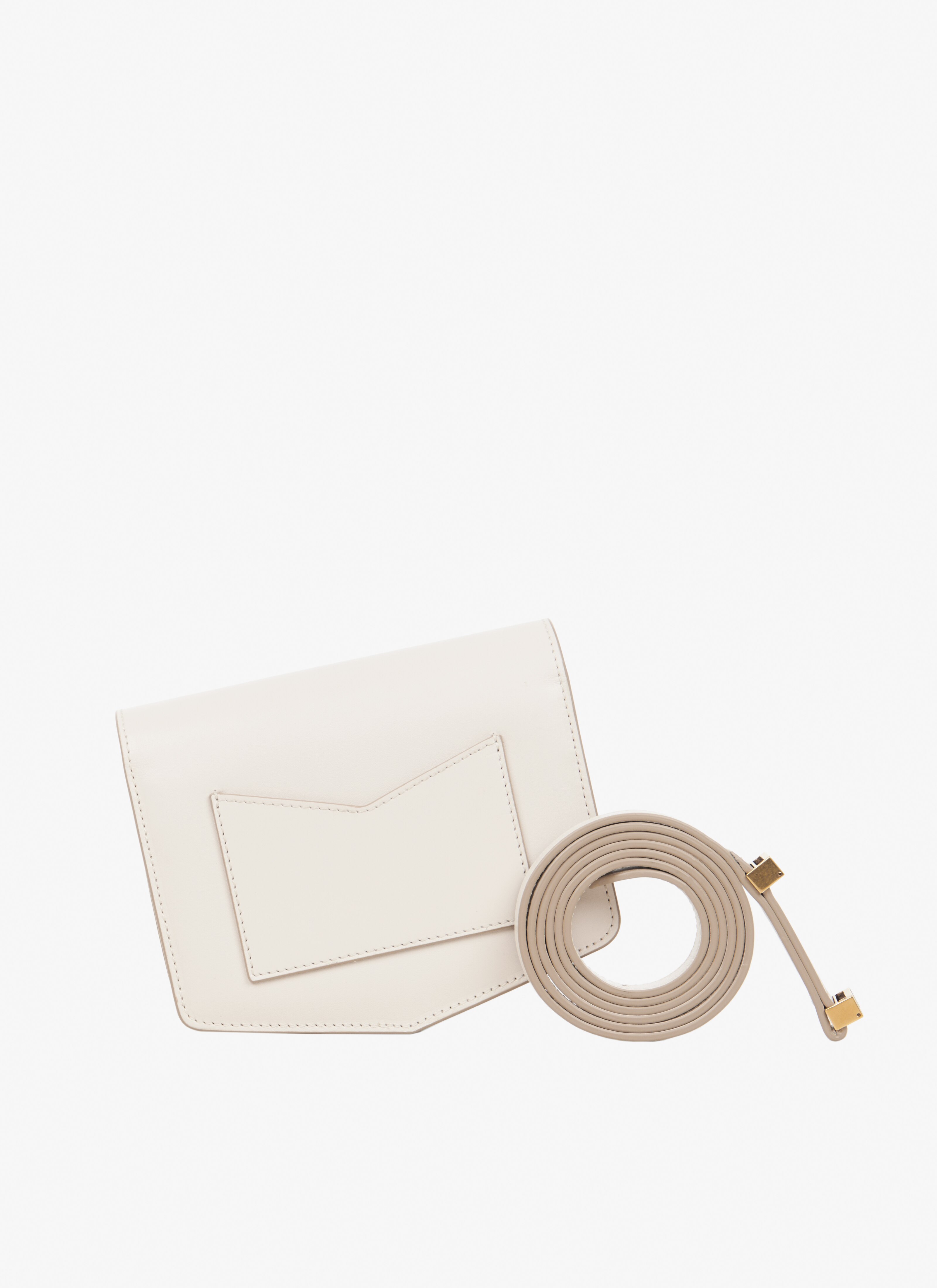ALAÏA IVORY LE PAPA SMALL BAG IN CALFSKIN