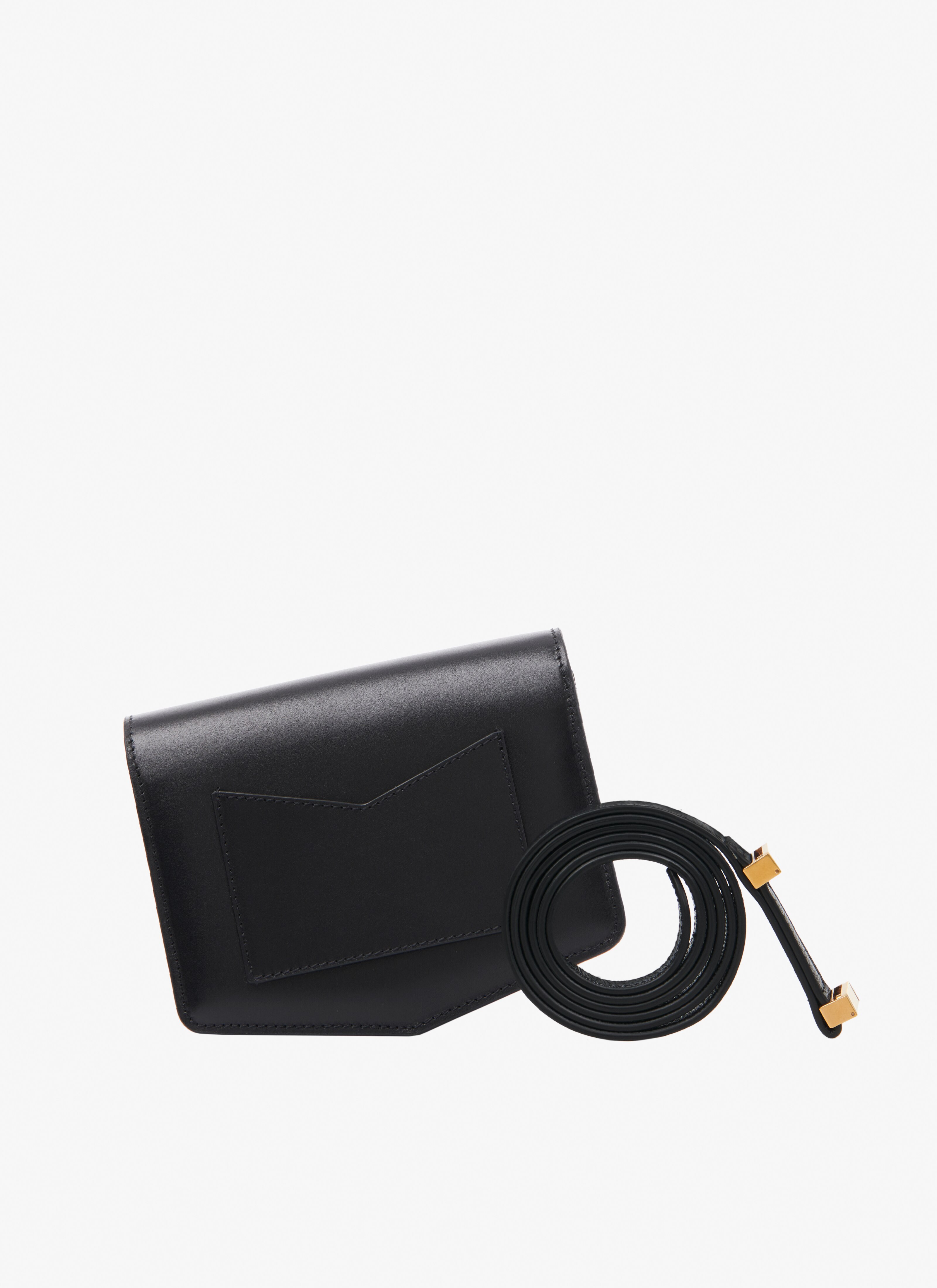 ALAÏA BLACK LE PAPA SMALL BAG IN CALFSKIN