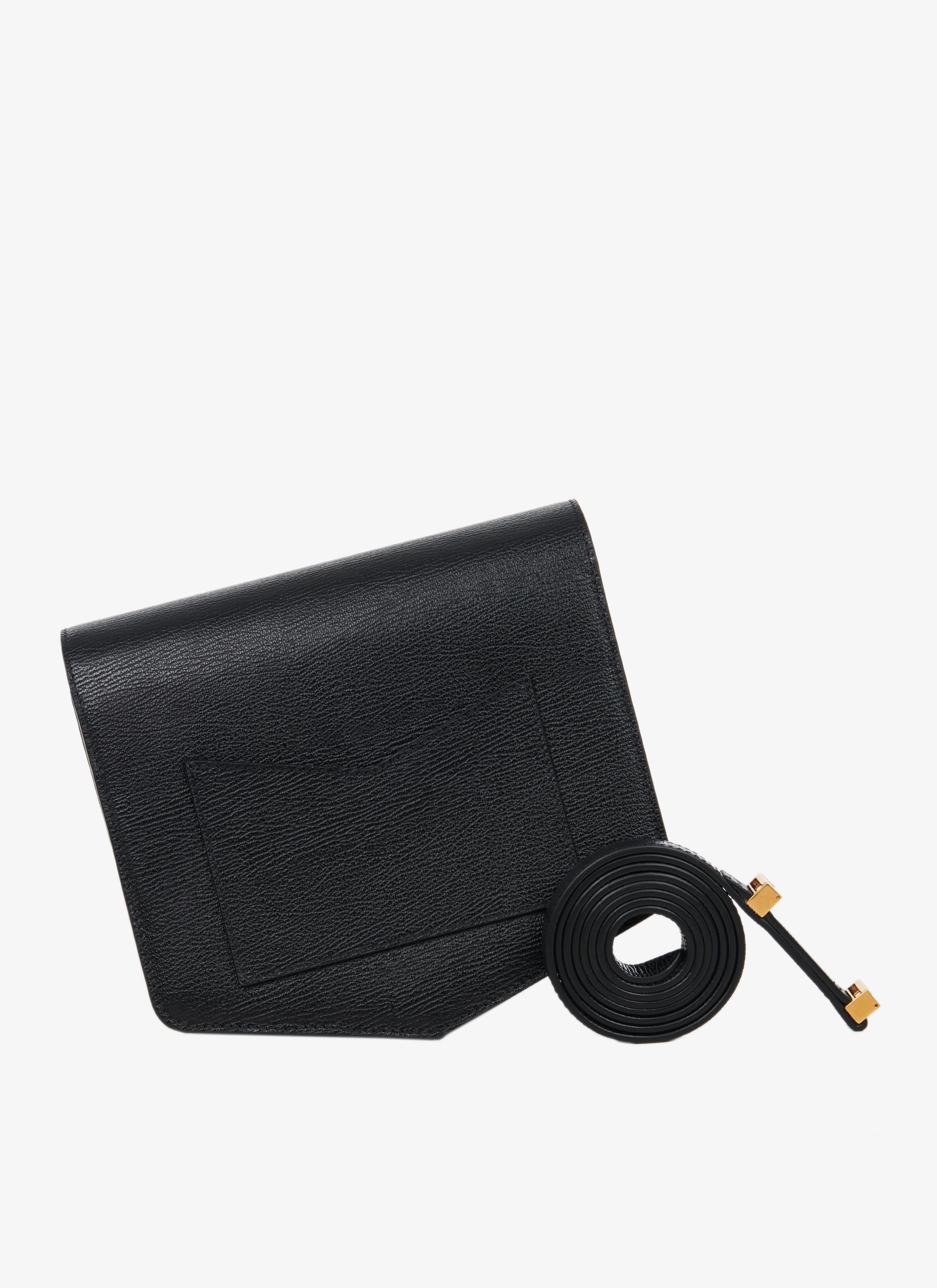 ALAÏA BLACK LE PAPA BAG IN CALFSKIN