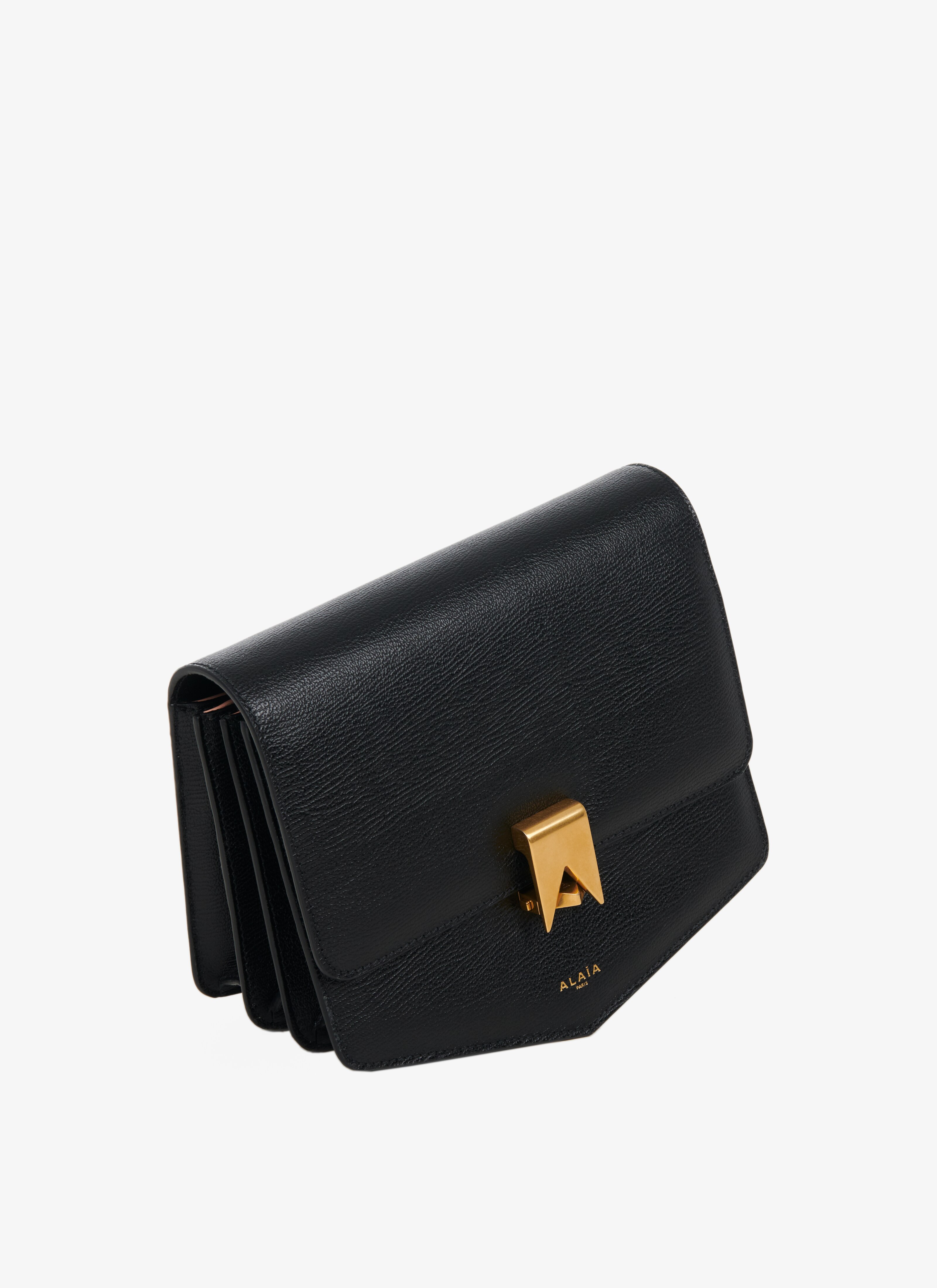 ALAÏA BLACK LE PAPA BAG IN CALFSKIN