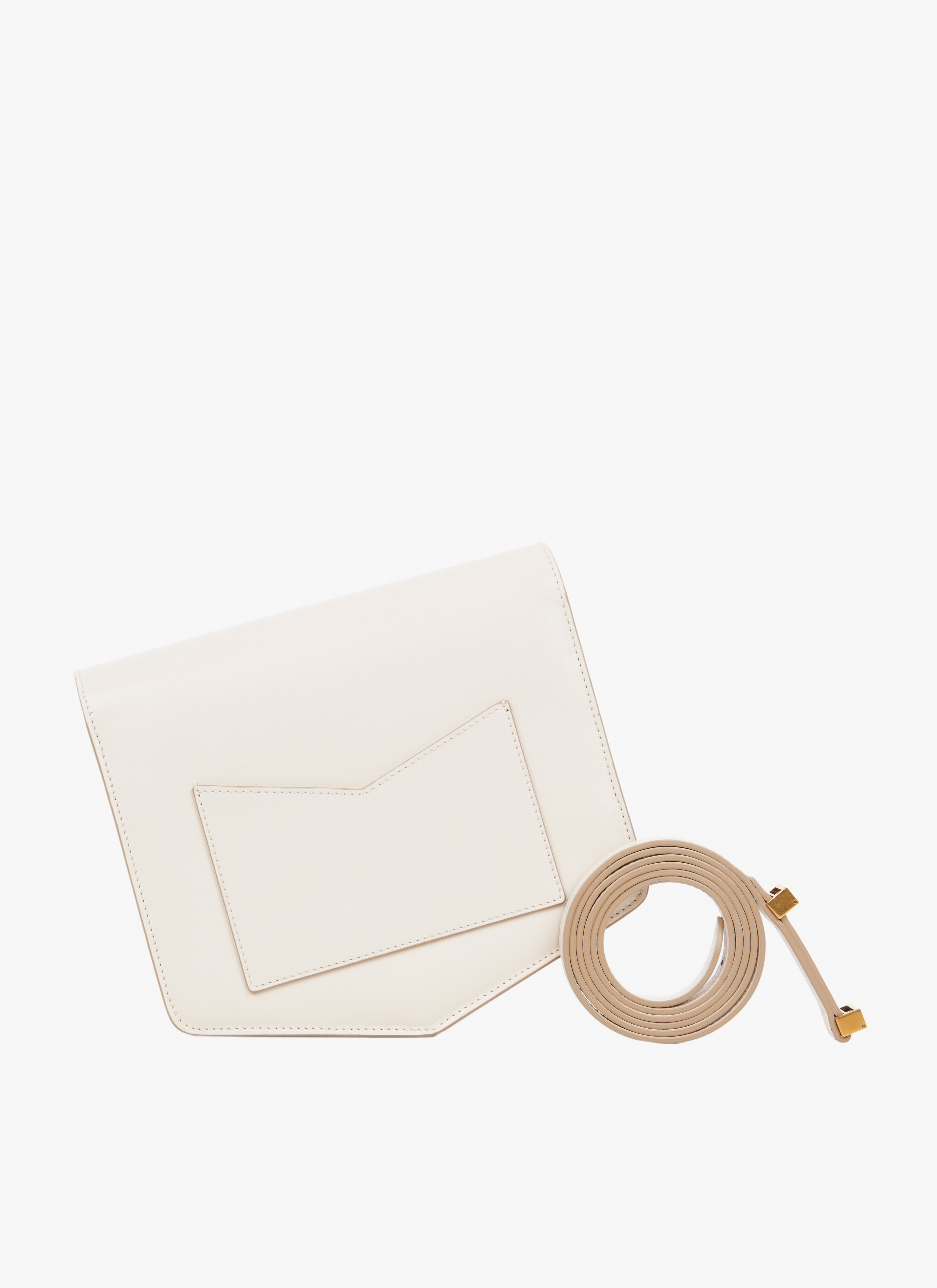 ALAÏA IVORY LE PAPA BAG IN CALFSKIN