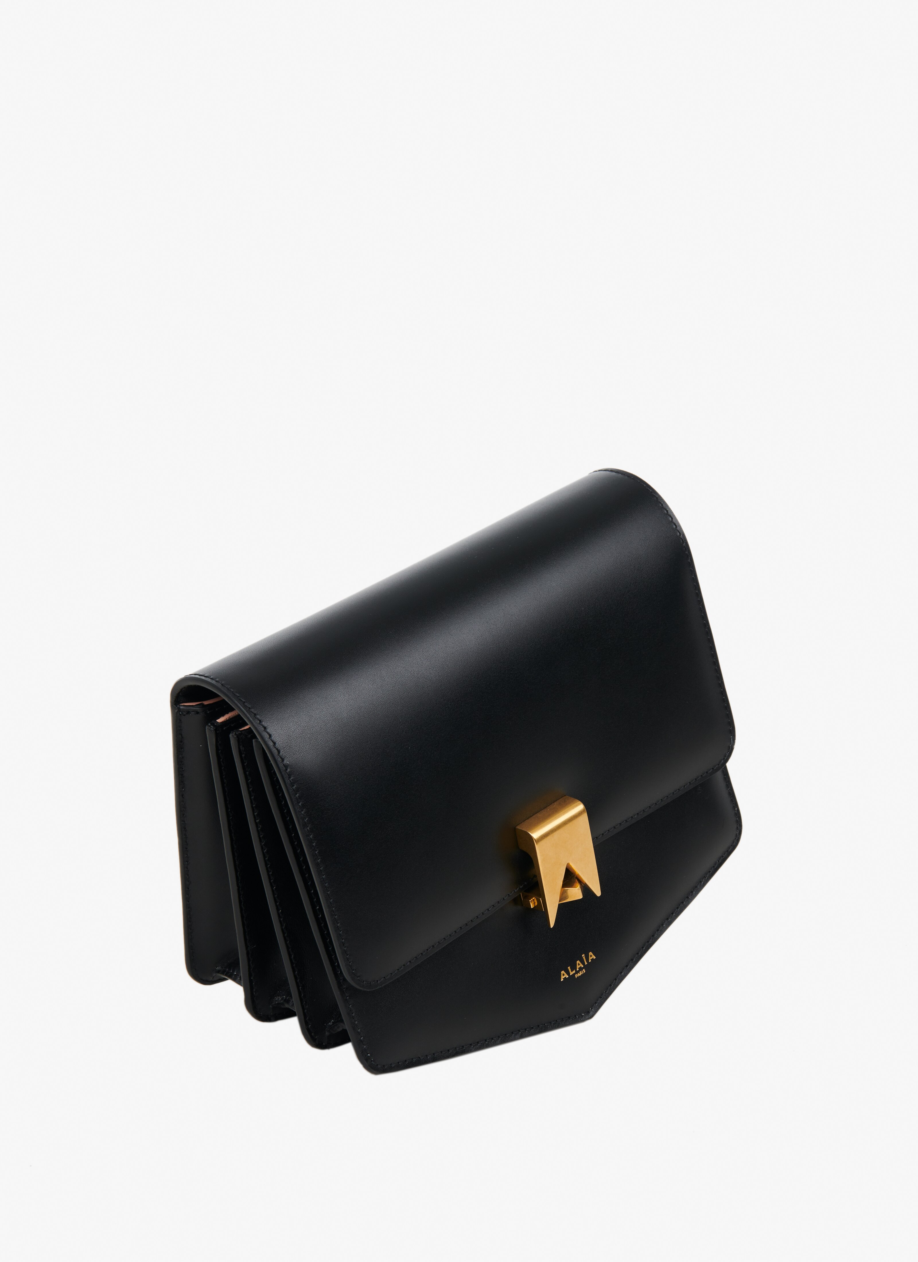 ALAÏA BLACK LE PAPA BAG IN CALFSKIN