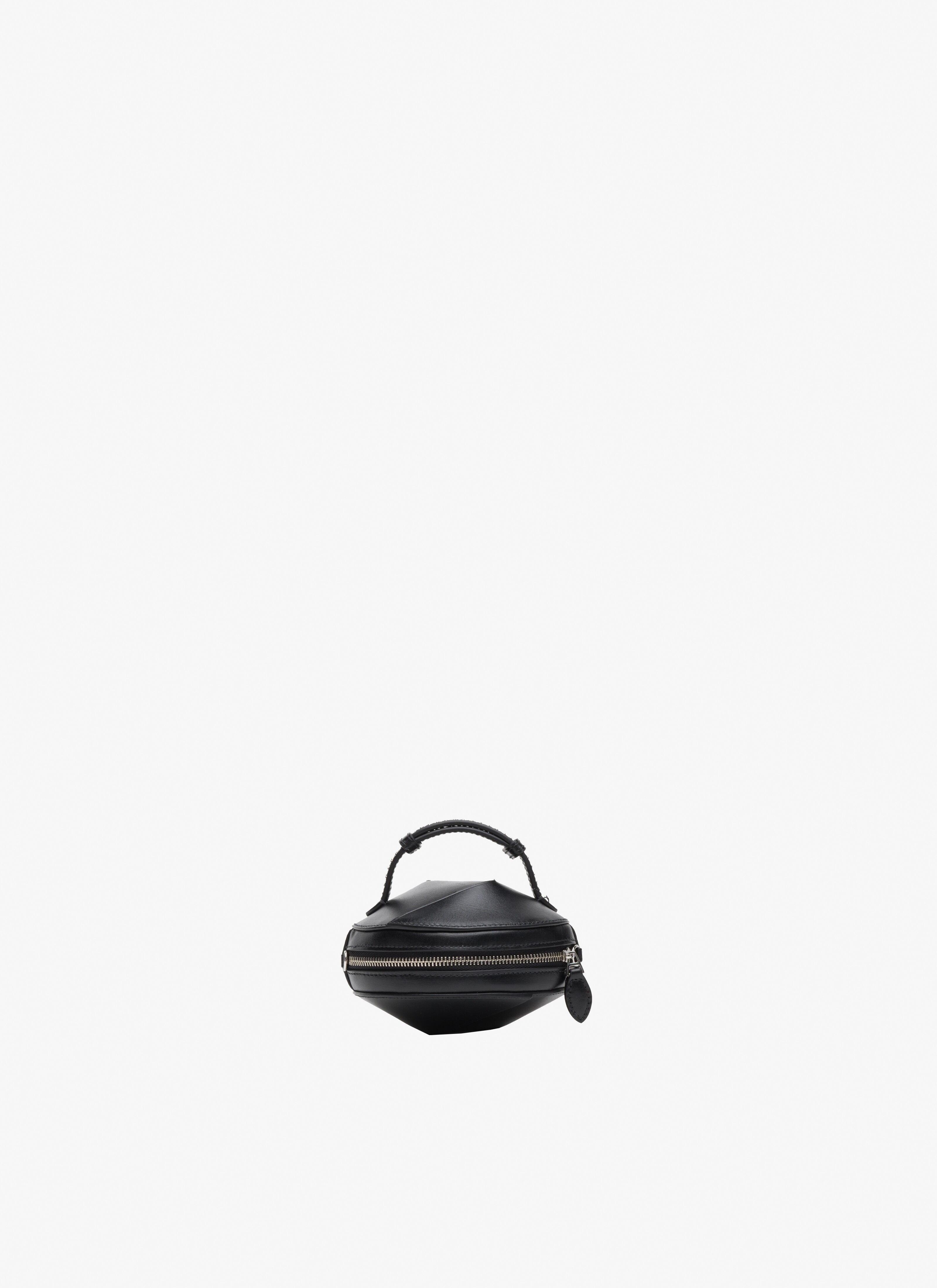 ALAÏA BLACK ELLIPSE LEATHER BAG
